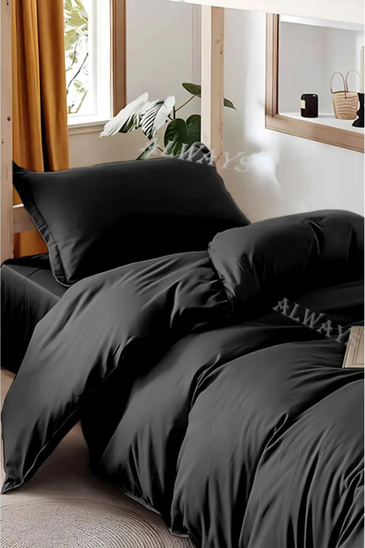 Çarşafı Lastikli Çift Taraflı Tek Kişilik Nevresim Takımı