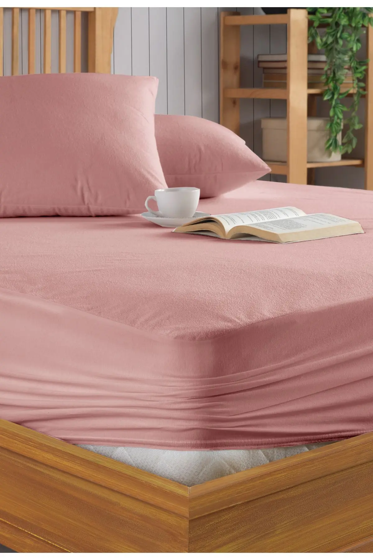 Pamukkale Pudra Alez Mikro Fitted Su Sıvı Geçirmez Yatak Koruyucu Alez (16 Farklı Ebat)