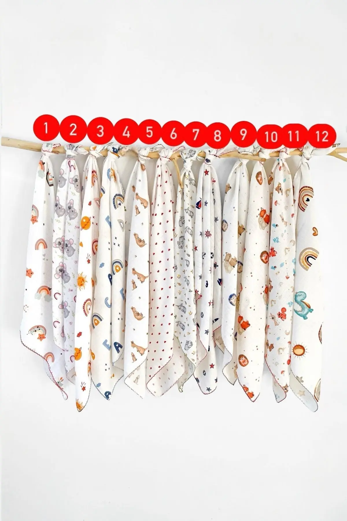 COOLMINIES Çok Amaçlı Müslin Örtü Ve Bez, Muslin Bebek Battaniyesi,%100 Pamuk, 80*90cm Kendi Setinizi Oluşturun