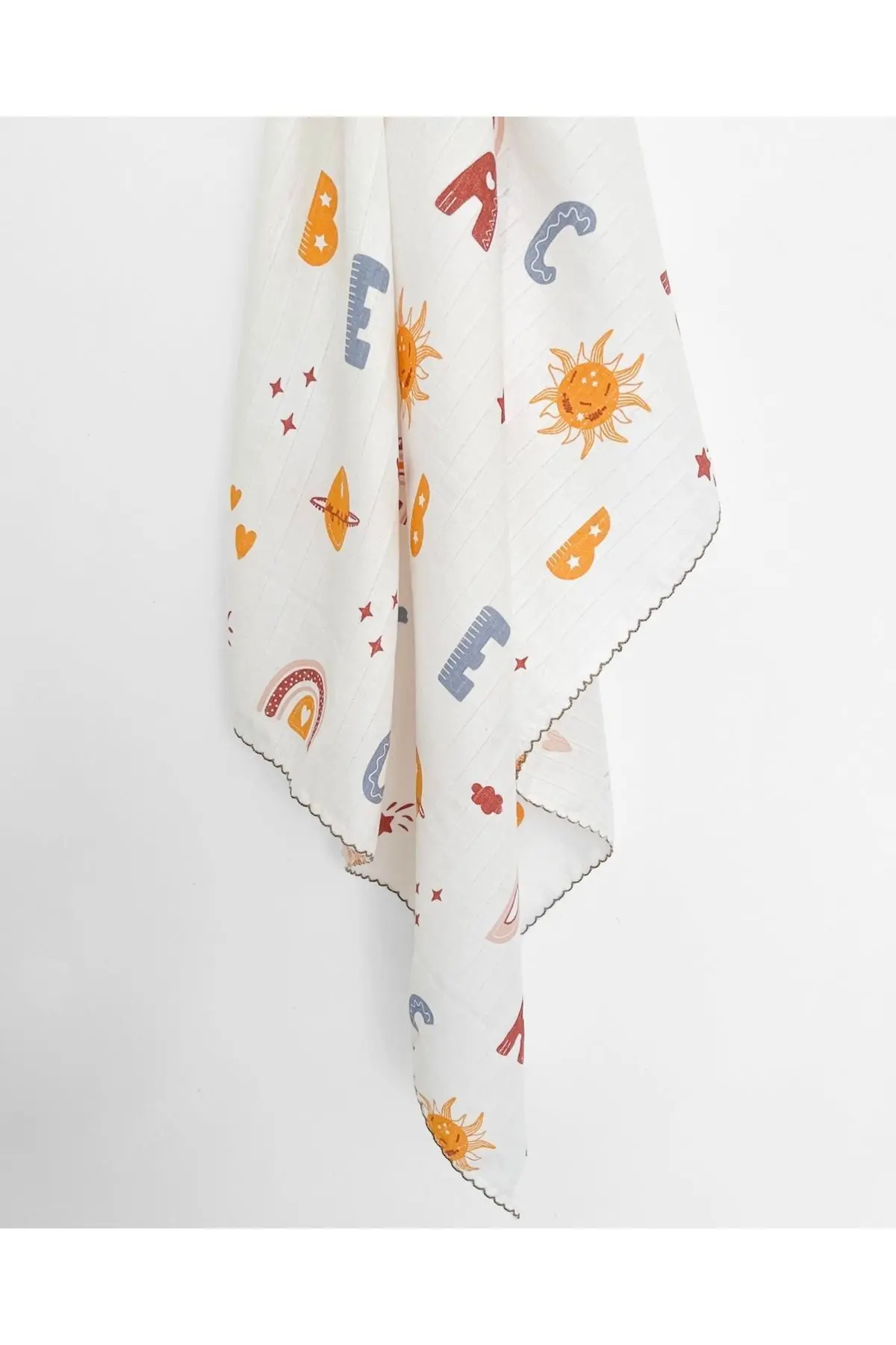 Çok Amaçlı Müslin Örtü 3’lü Set, Müslin Yenidoğan Bebek Battaniyesi, %100 Pamuk Müslin Bez, 80*90 cm