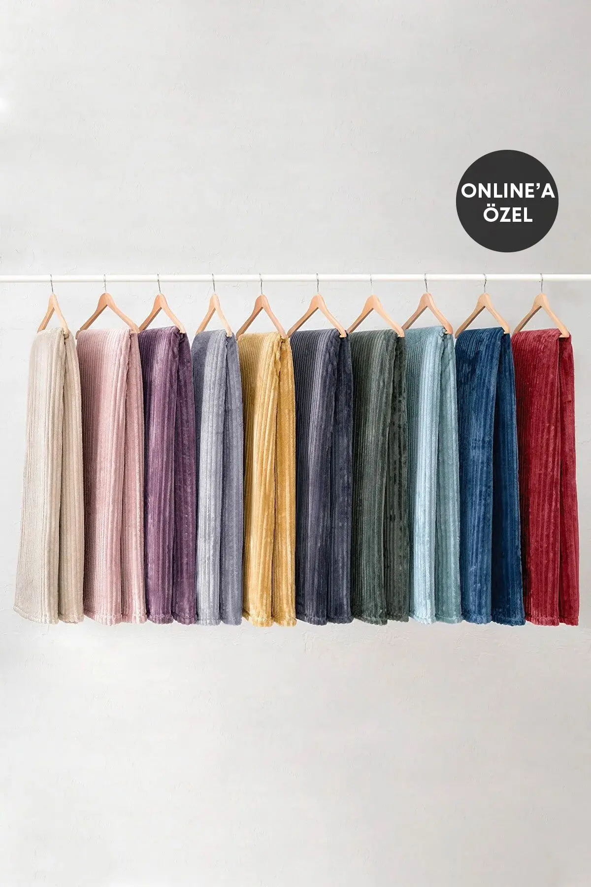 Holly Wellsoft Tek Kişilik Battaniye - Ekru