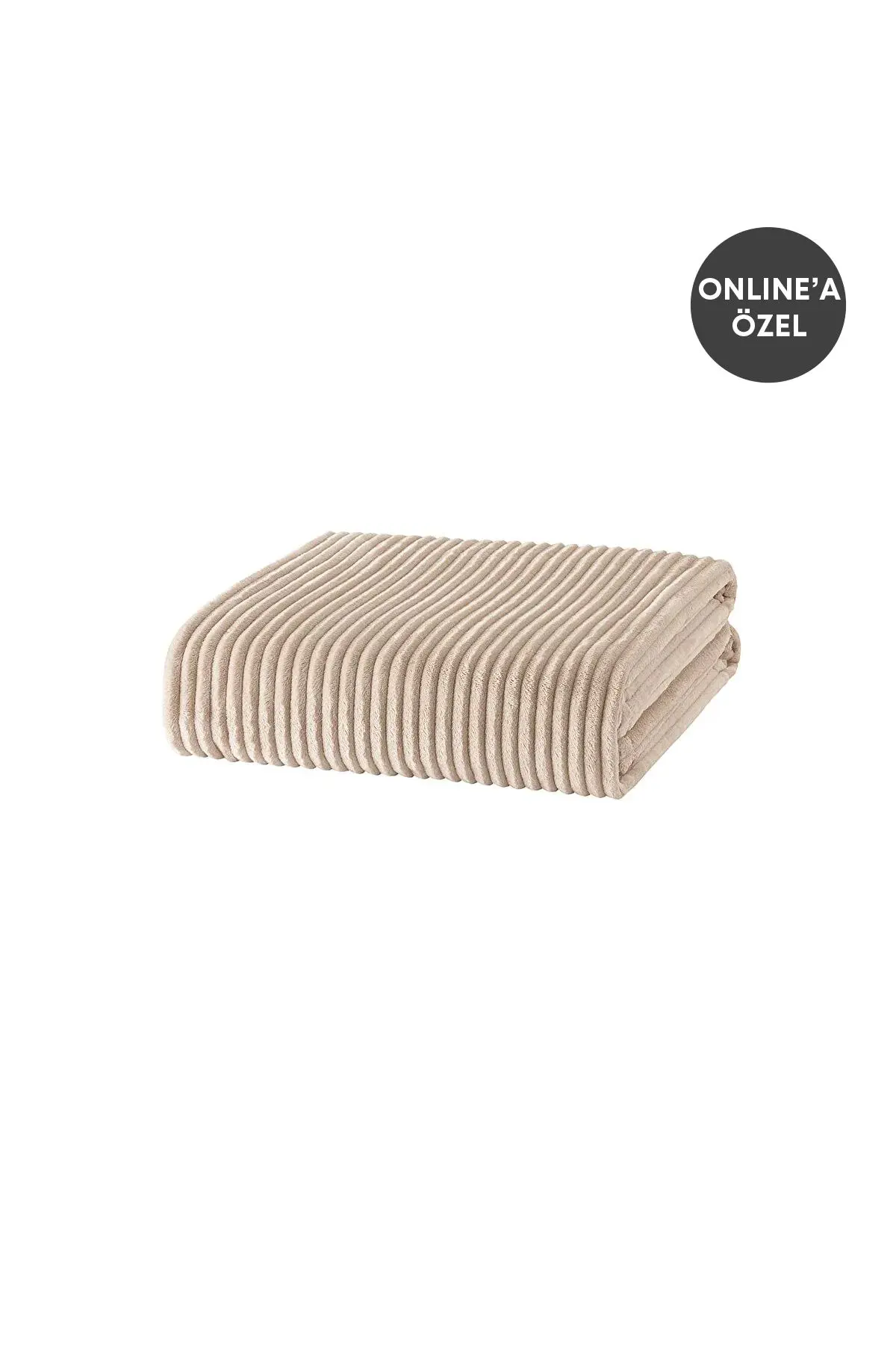 Holly Wellsoft Tek Kişilik Battaniye - Ekru