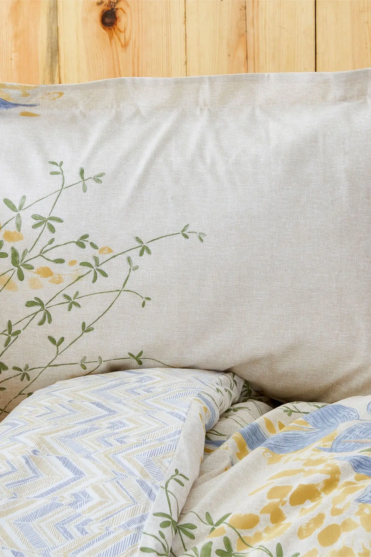 Clarinda Hardal %100 Pamuk Çift Kişilik Lastik Çarşaflı Nevresim Takımı