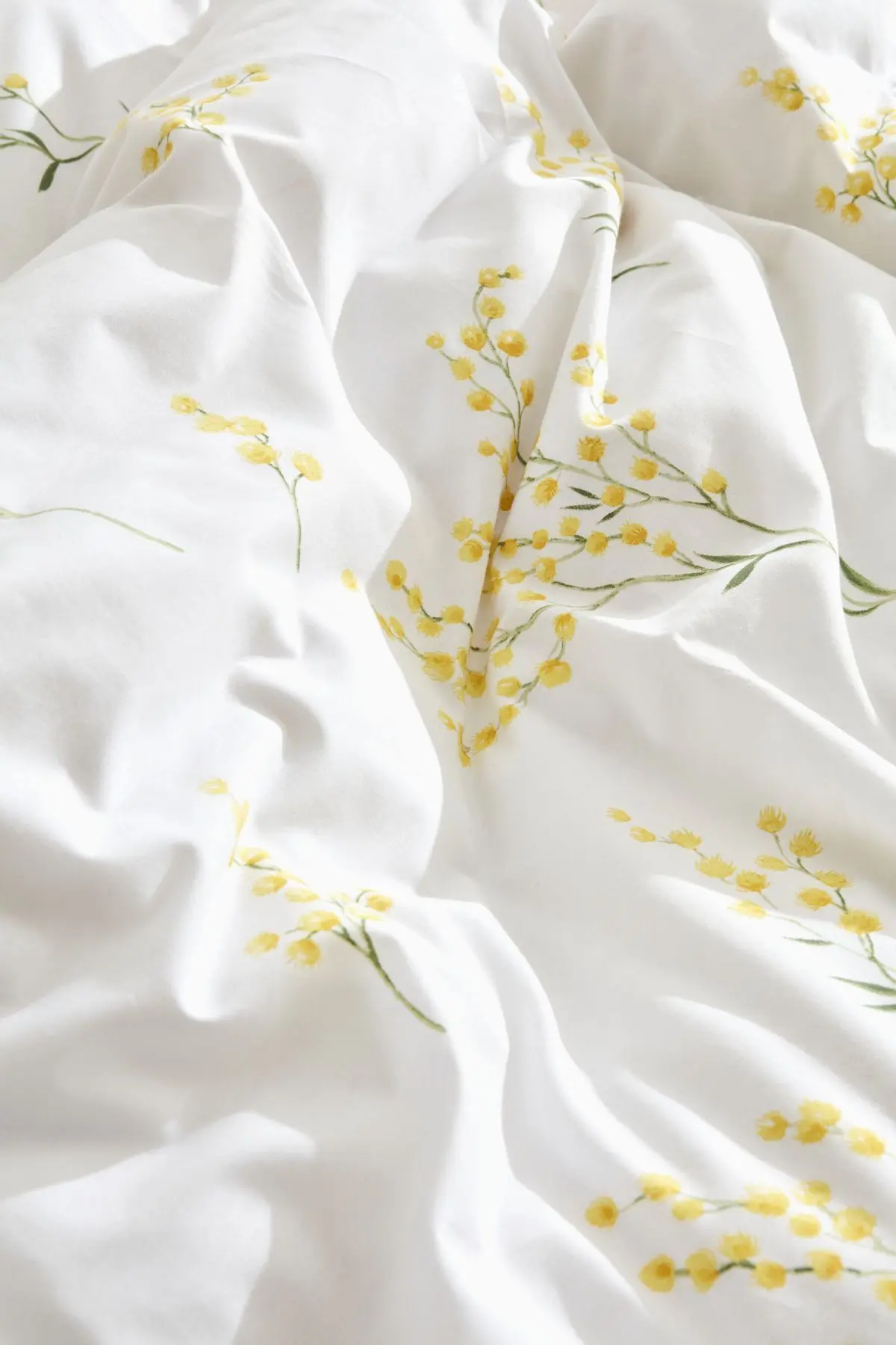 Loretta Sarı %100 Pamuk Çift Kişilik Nevresim Takımı (PP)