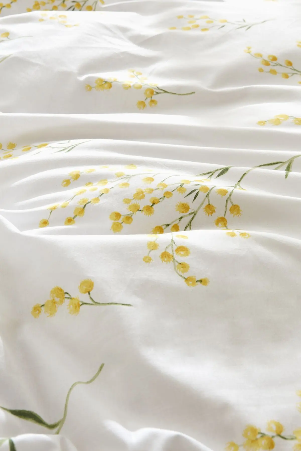 Loretta Sarı %100 Pamuk Çift Kişilik Nevresim Takımı (PP)