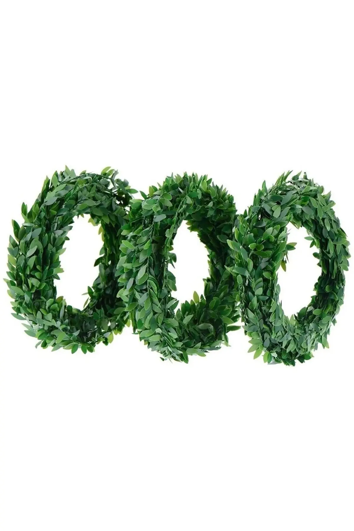 7.5 Metre Tel Yaprak Şerit Yapay Taç Sarmaşık Çiçek Süs Dekorasyon