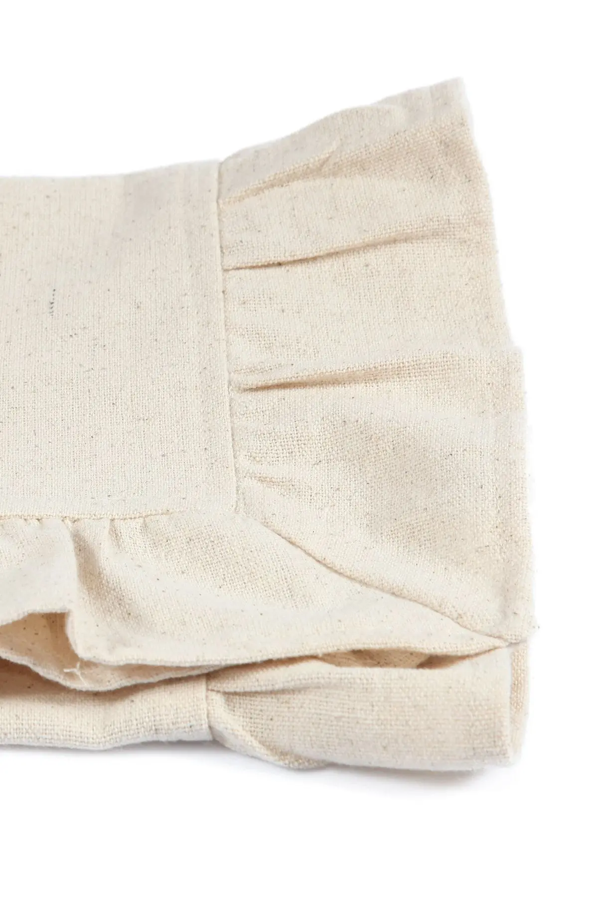 Naturel Fırfırlı Runner Vintage 2 Li 40x80 Cm