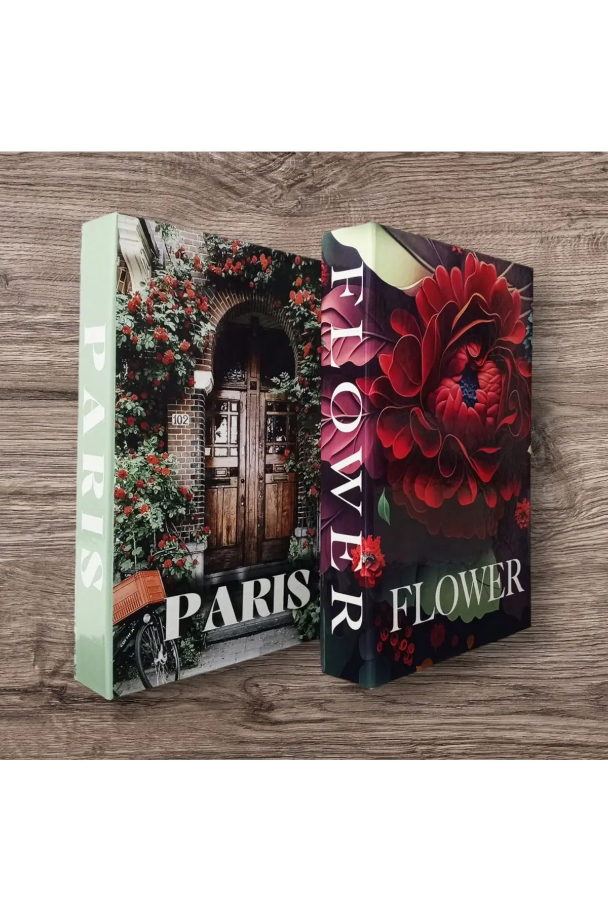 BayCazip Dekoratif Kitap Görünümlü Kutu 2'li Set Decorative Book Looking Box