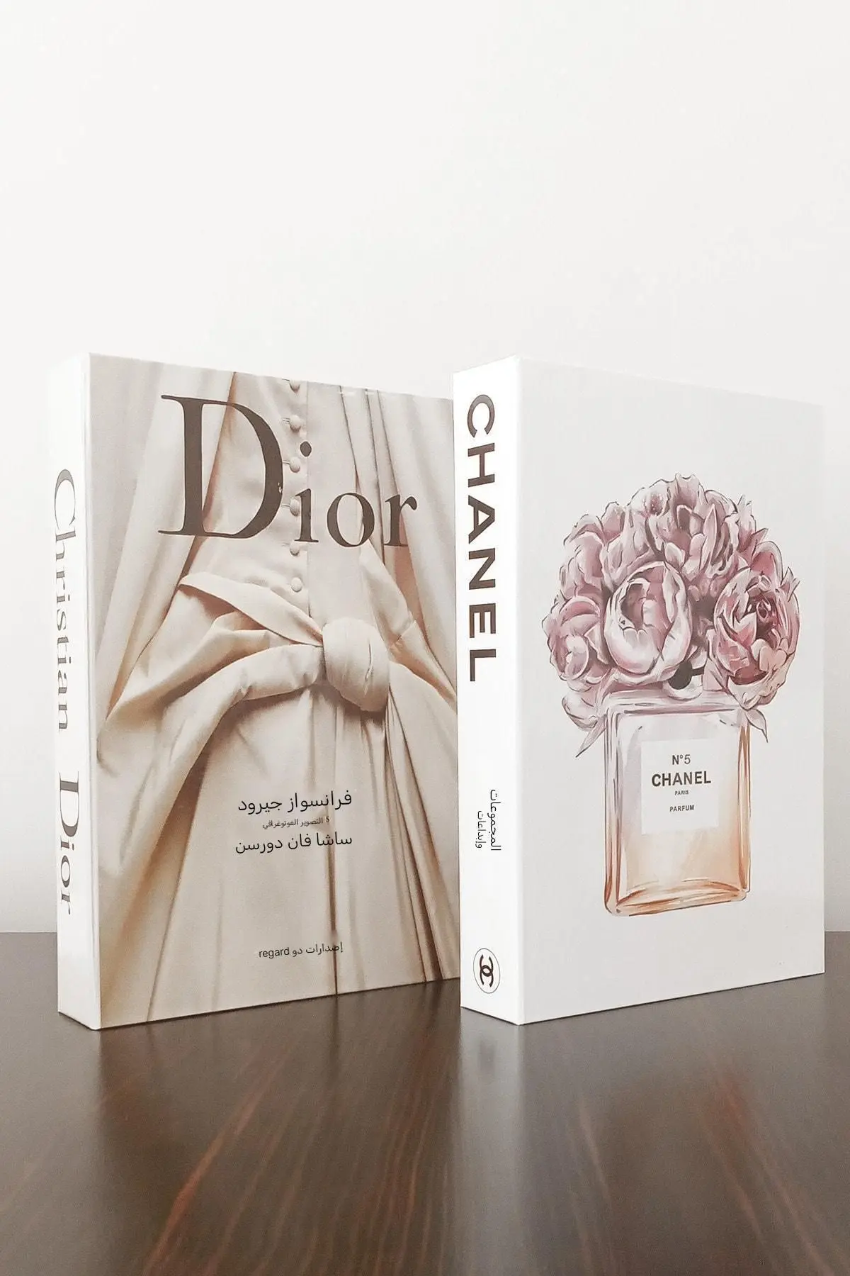 2'li Dekoratif Kitap Görünümlü Kutu Gelinlik & Parfum Temalı