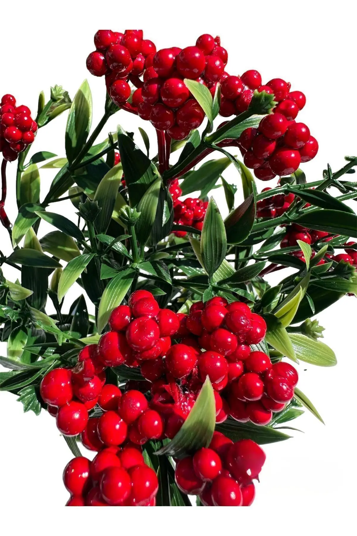 Lilac Home Yapay Çiçek 5 Dallı Yoğun Yapraklı Kokina Demeti Yeni Yıla Özel Üretim