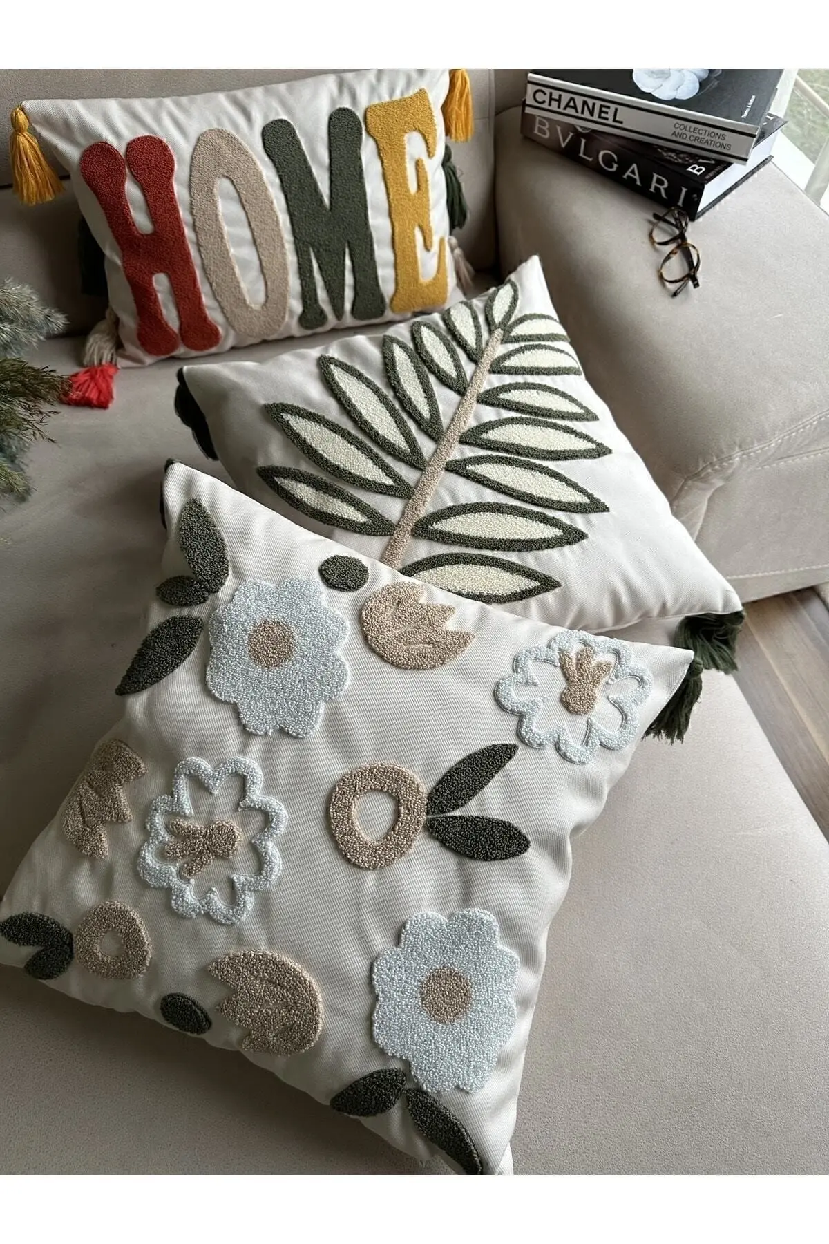 Buse Homes 2li Kombin Punç Kırlent Kılıfı