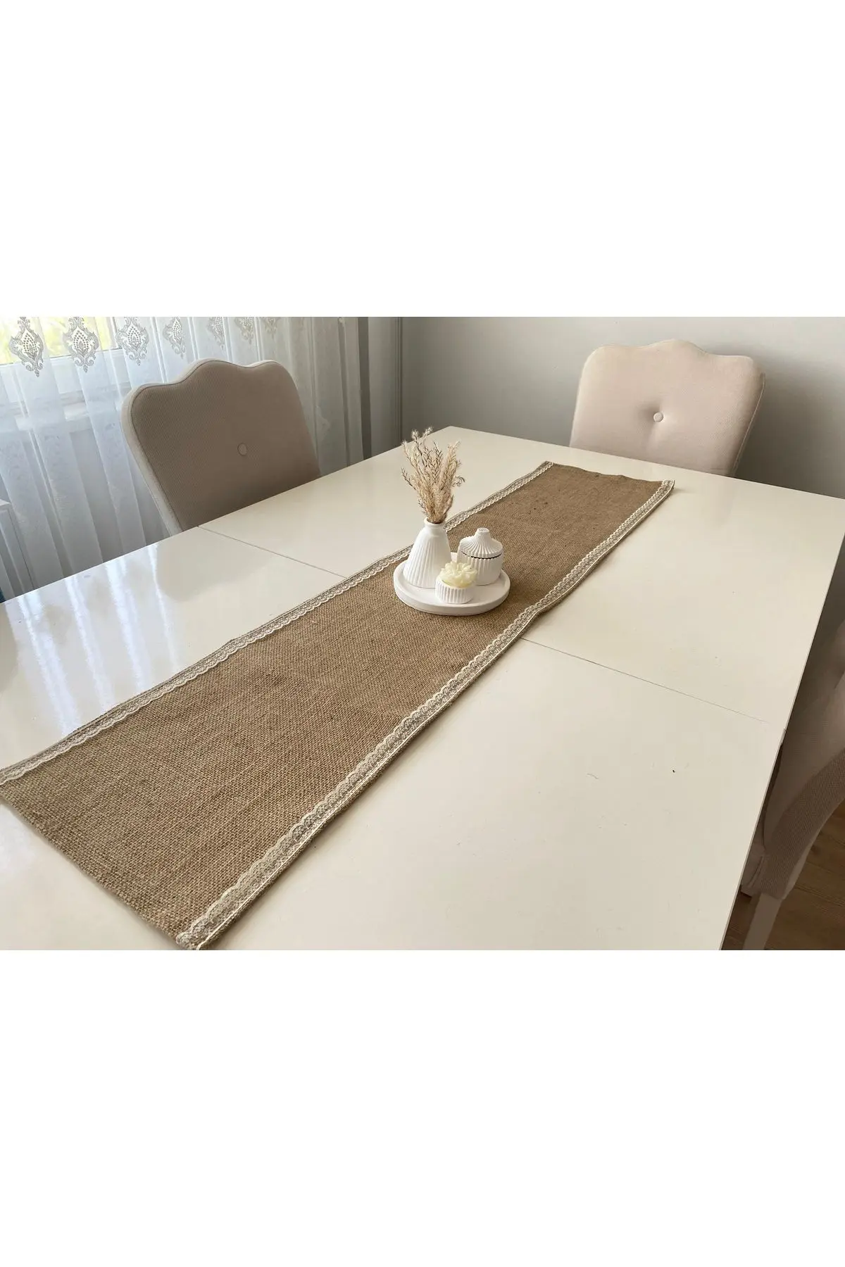 MS Glassware Kahverengi Jüt Runner 30x125 cm