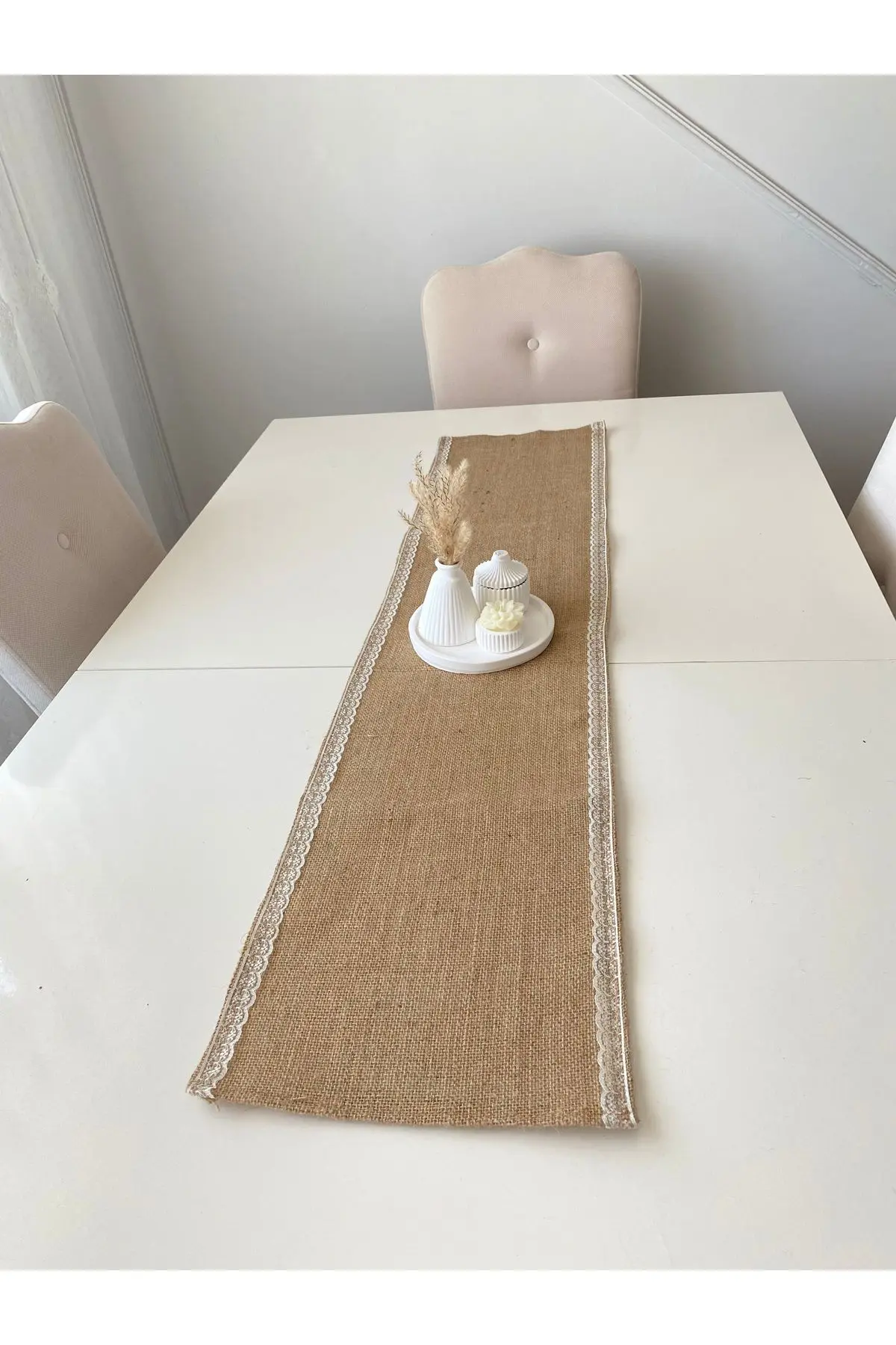 Kahverengi Jüt Runner 30x125 cm