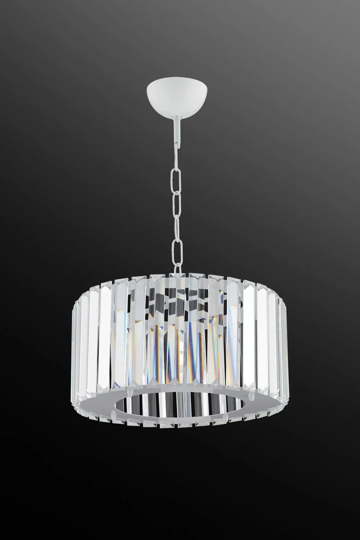 Lüx Elmas Beyaz Lüx Kristal Taşlı Avize