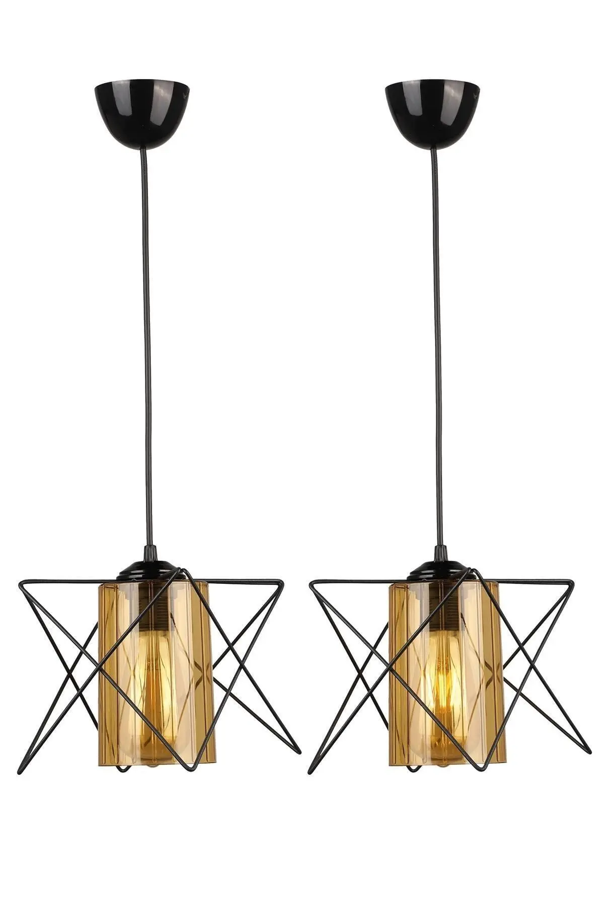 Begüsa 2 Adet Modes Tekli Siyah-bal Akrilik