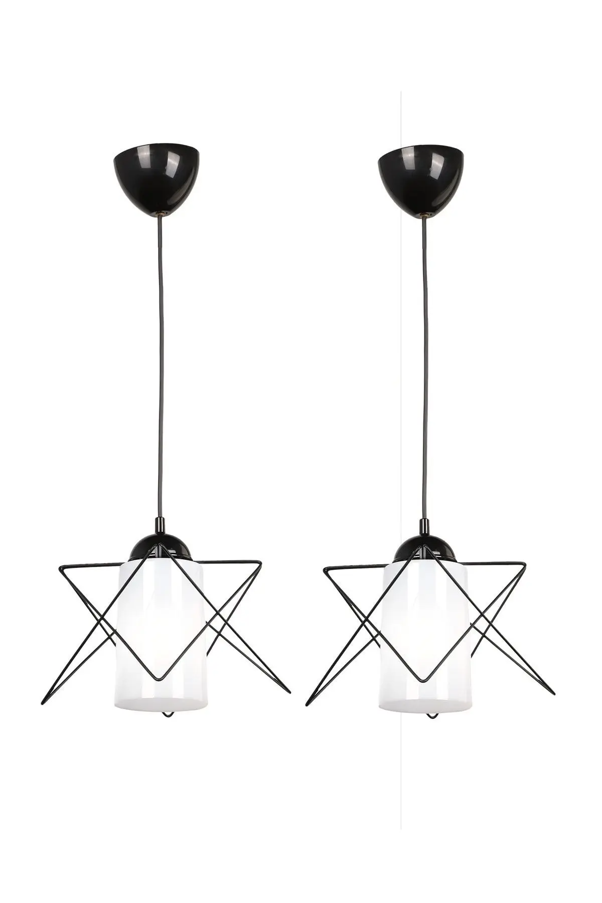 Begüsa 2 Adet Modes Tekli Siyah-beyaz Akrilik