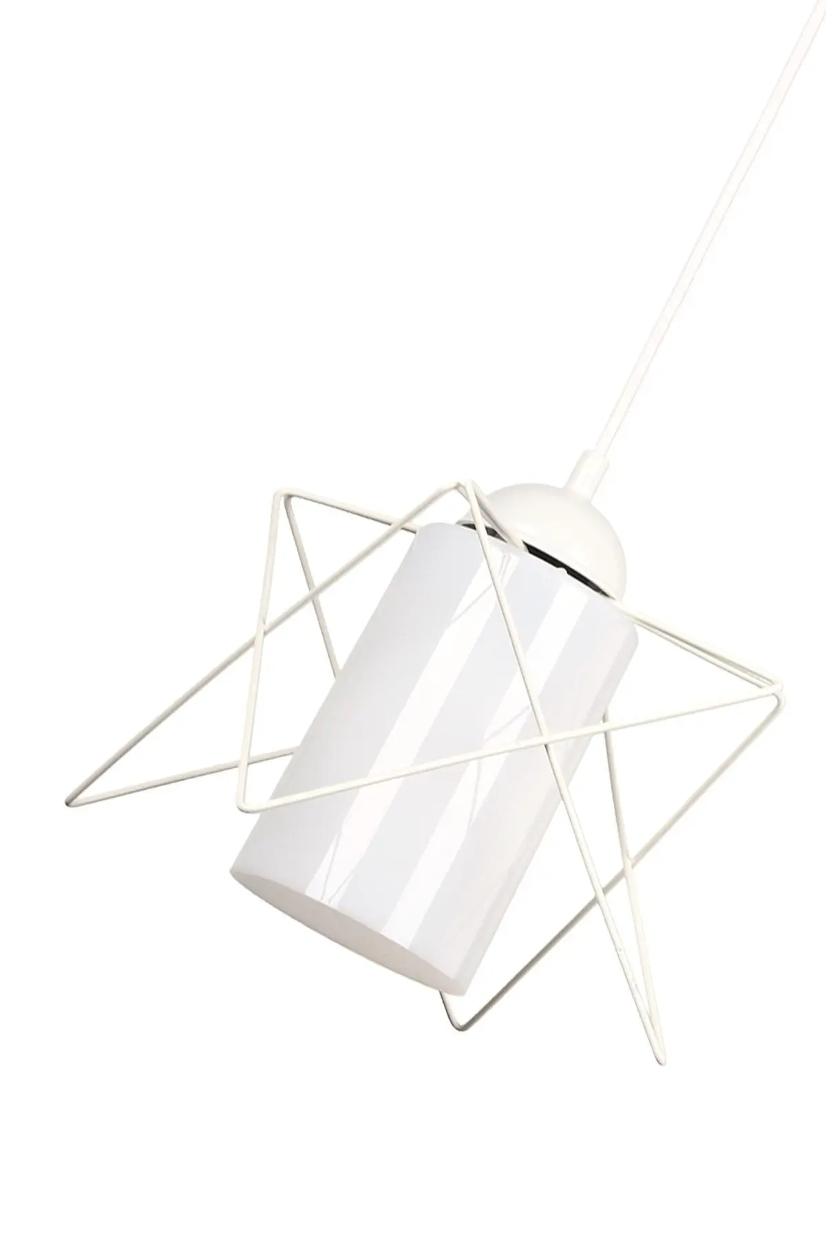 2 Adet Modes Tekli Beyaz-beyaz Akrilik