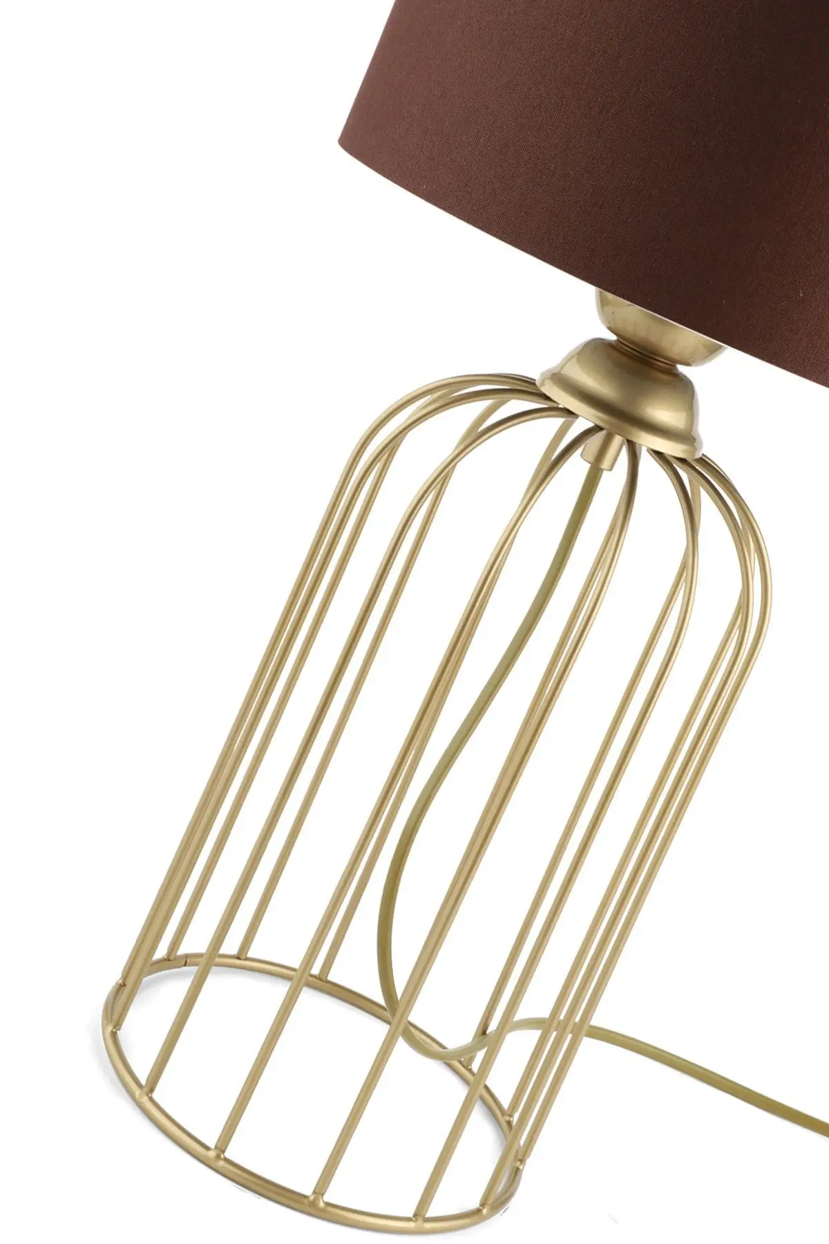 Tema Masa Lambası Eskitme Kahverengi Şapka