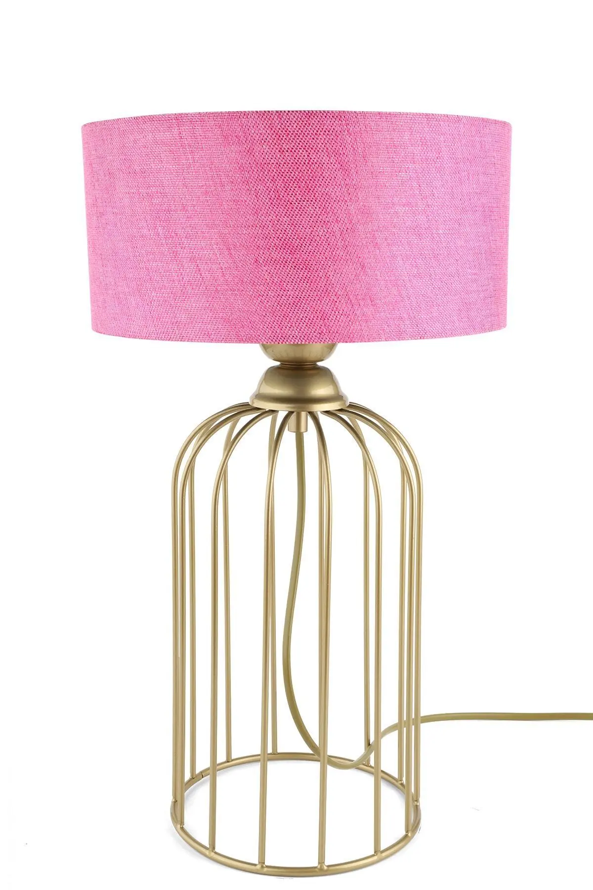 Tema Masa Lambası Eskitme Pembe Şapka