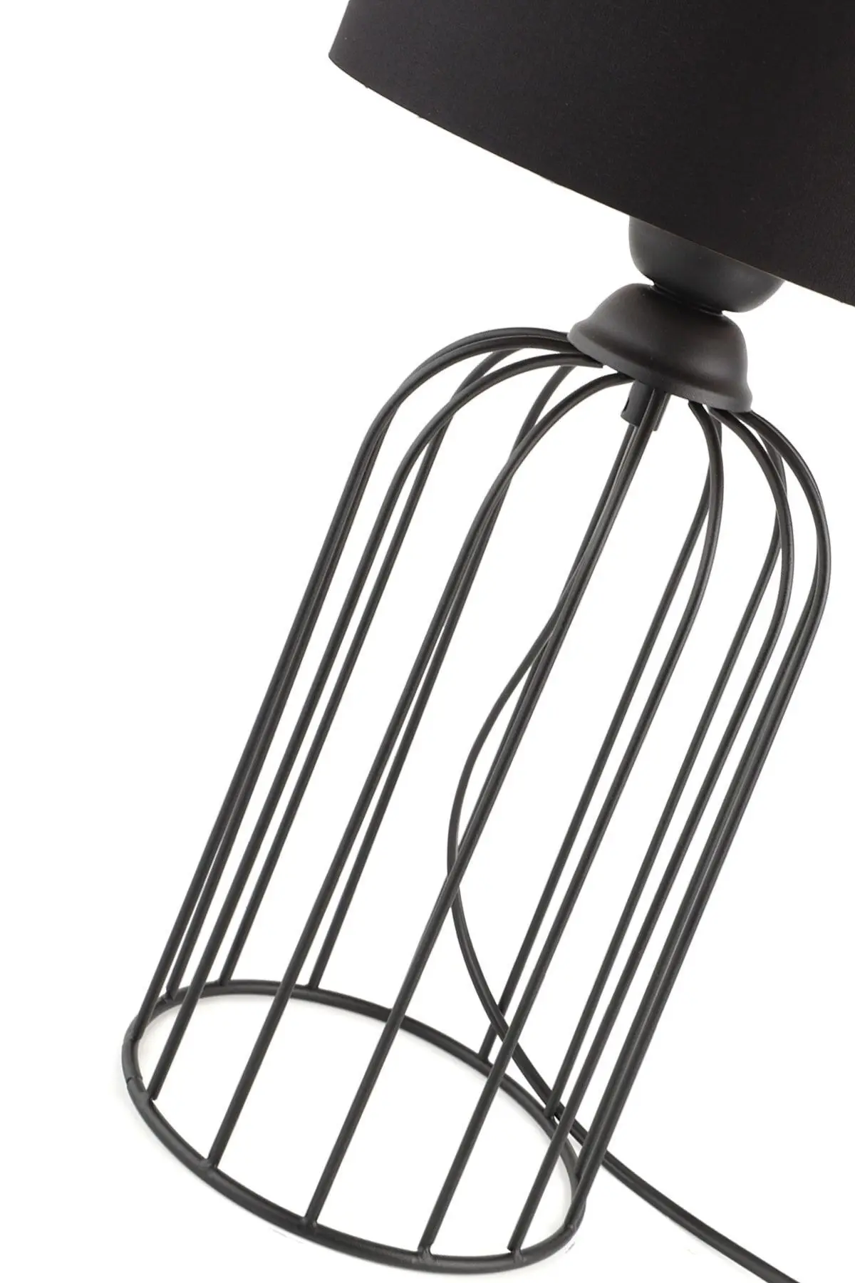 Tema Masa Lambası Siyah Siyah Şapka