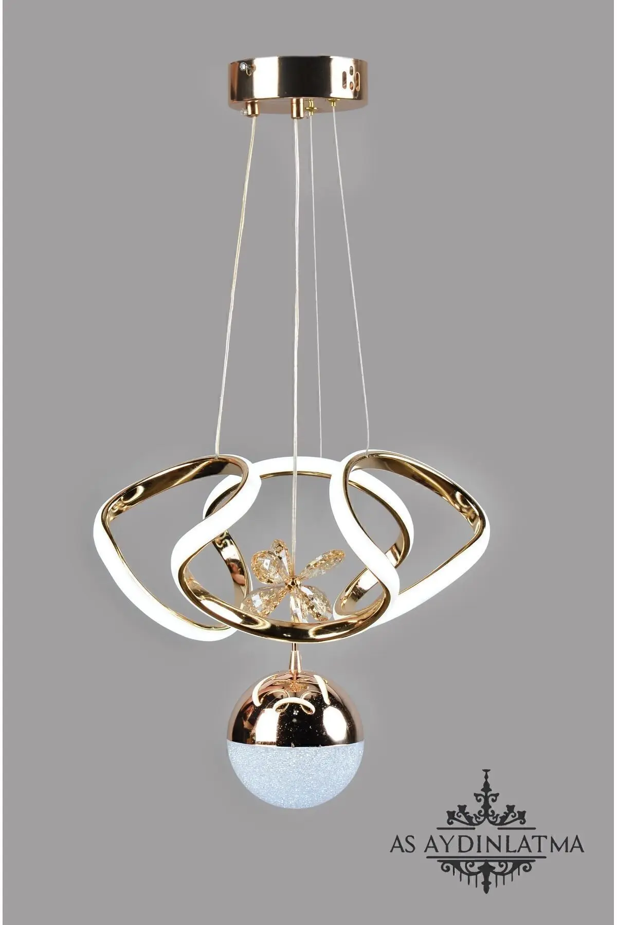as aydınlatma LED AVİZE 3 RENK KÜÇÜK DRON TOPLU GOLD (SALON,MUTFAK,YATAK ODASI,KORİDOR)