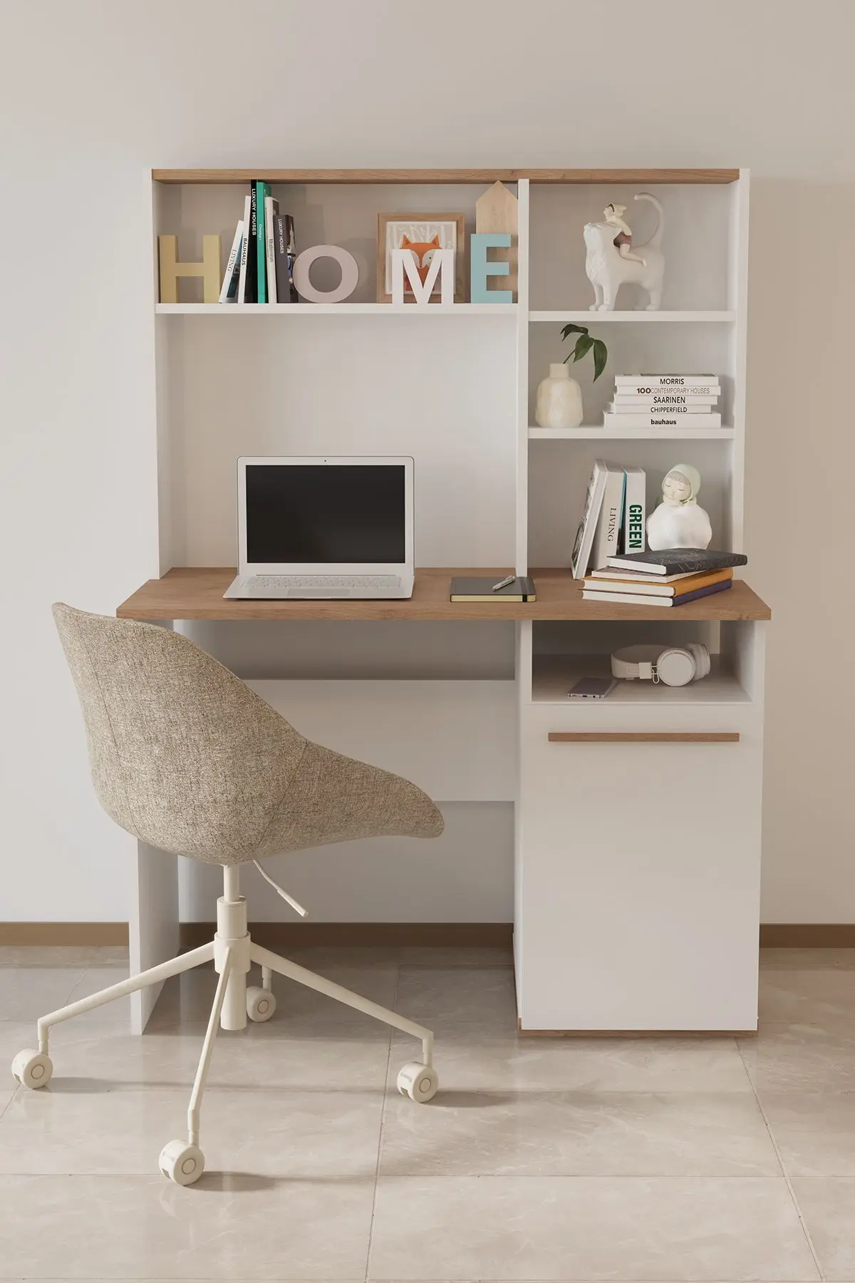 Eva 50x110 Cm Çalışma Masası Bilgisayar Masası Ofis Ders Yemek Masası Beyaz