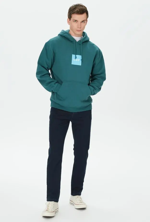 HUF Set Box Pullover Erkek Yeşil Sweatshirt