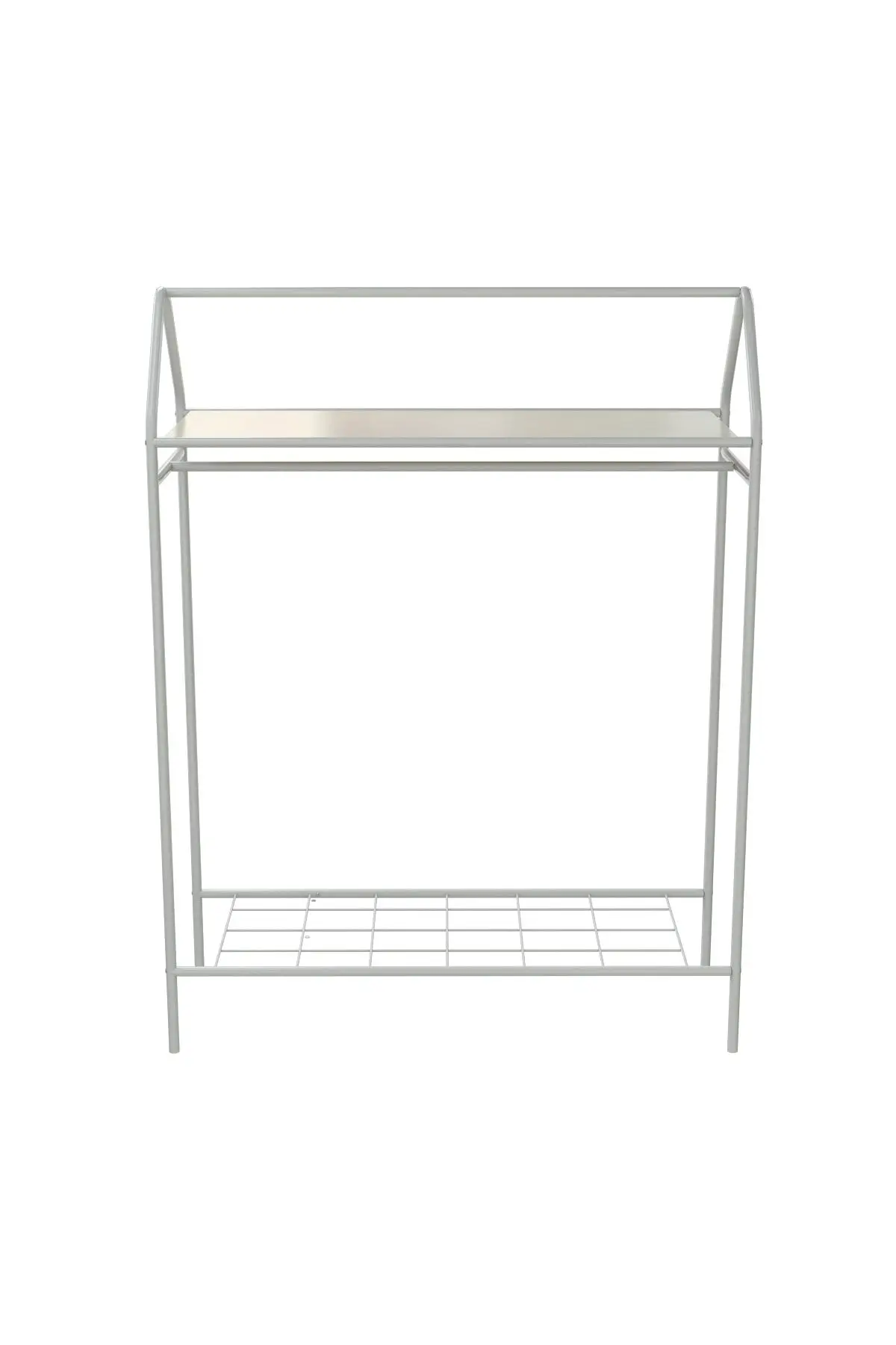 Home Hanger Beyaz Konfeksiyon Askısı Raflı Butik Askı Konsept Askılık