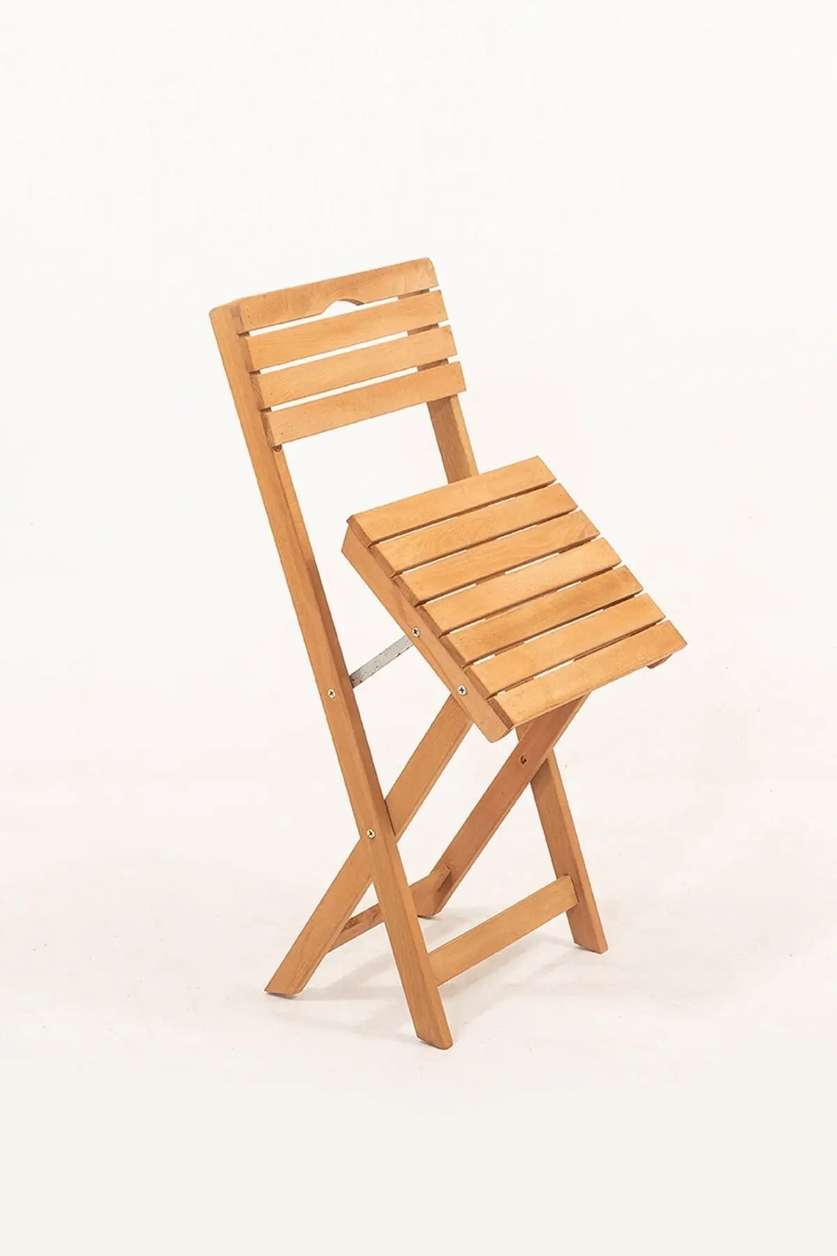 Sırt Ve Oturak Minderli Balkon Bahçe Mutfak 3'lü Bistro Set Katlanır Masa-sandalye 50x50 Masalı