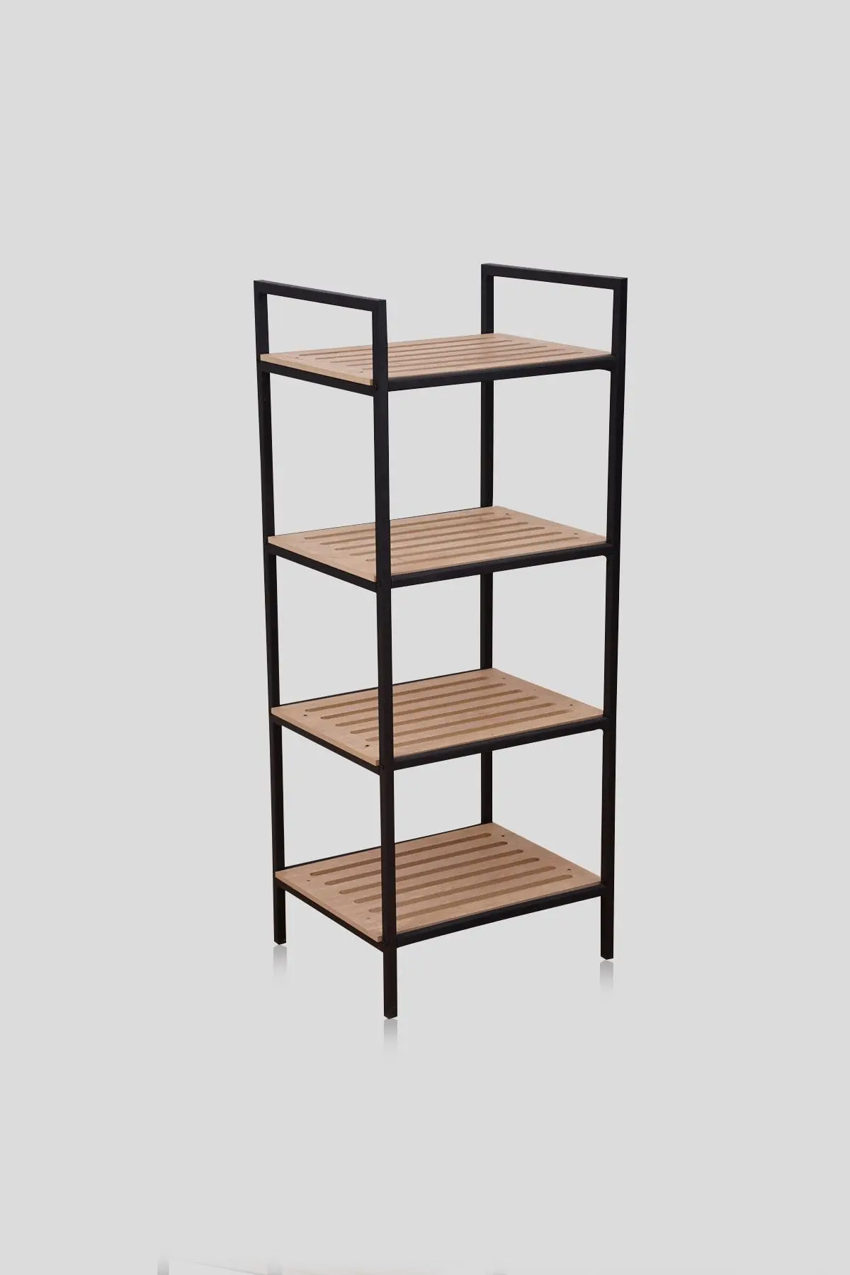 Mutfak Malzeme Dolabı Metal-ahşap Organizer Dekoratif Çok Amaçlı Raf
