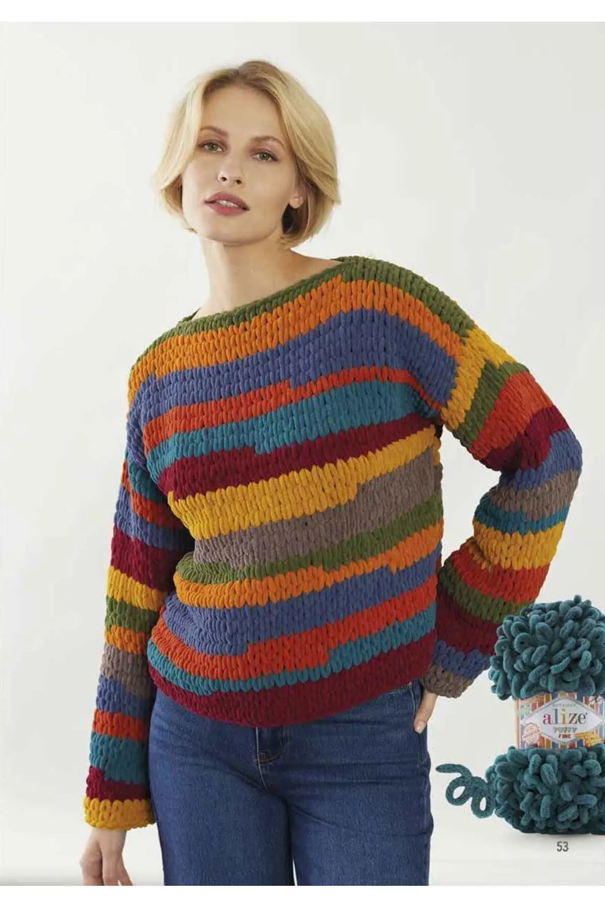 Puffy El Örgü Ipliği 5'li Paket - 532 Cam Yeşili - 100 Gr. 9 Mt. Parmak Örgü Ipi