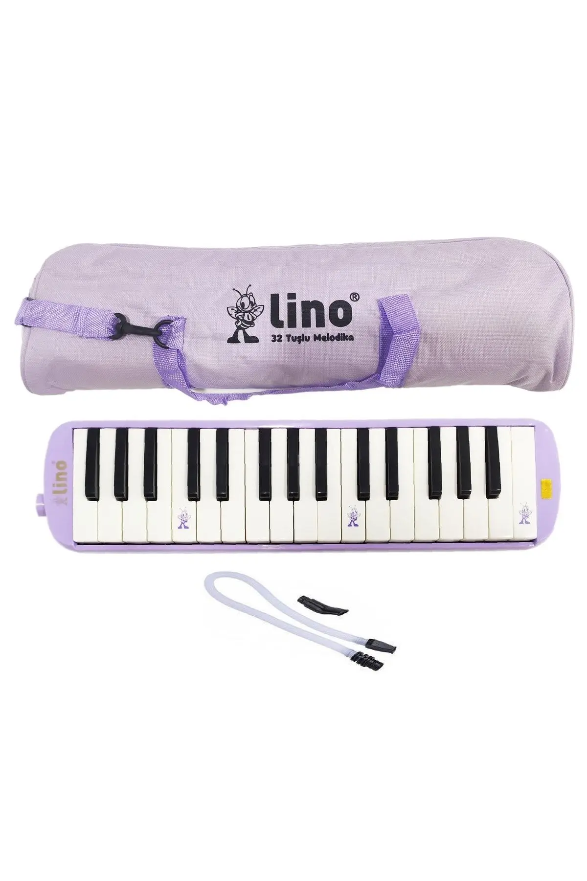 Lino 32 Tuşlu Melodika Bez Çanta Pastel Mor