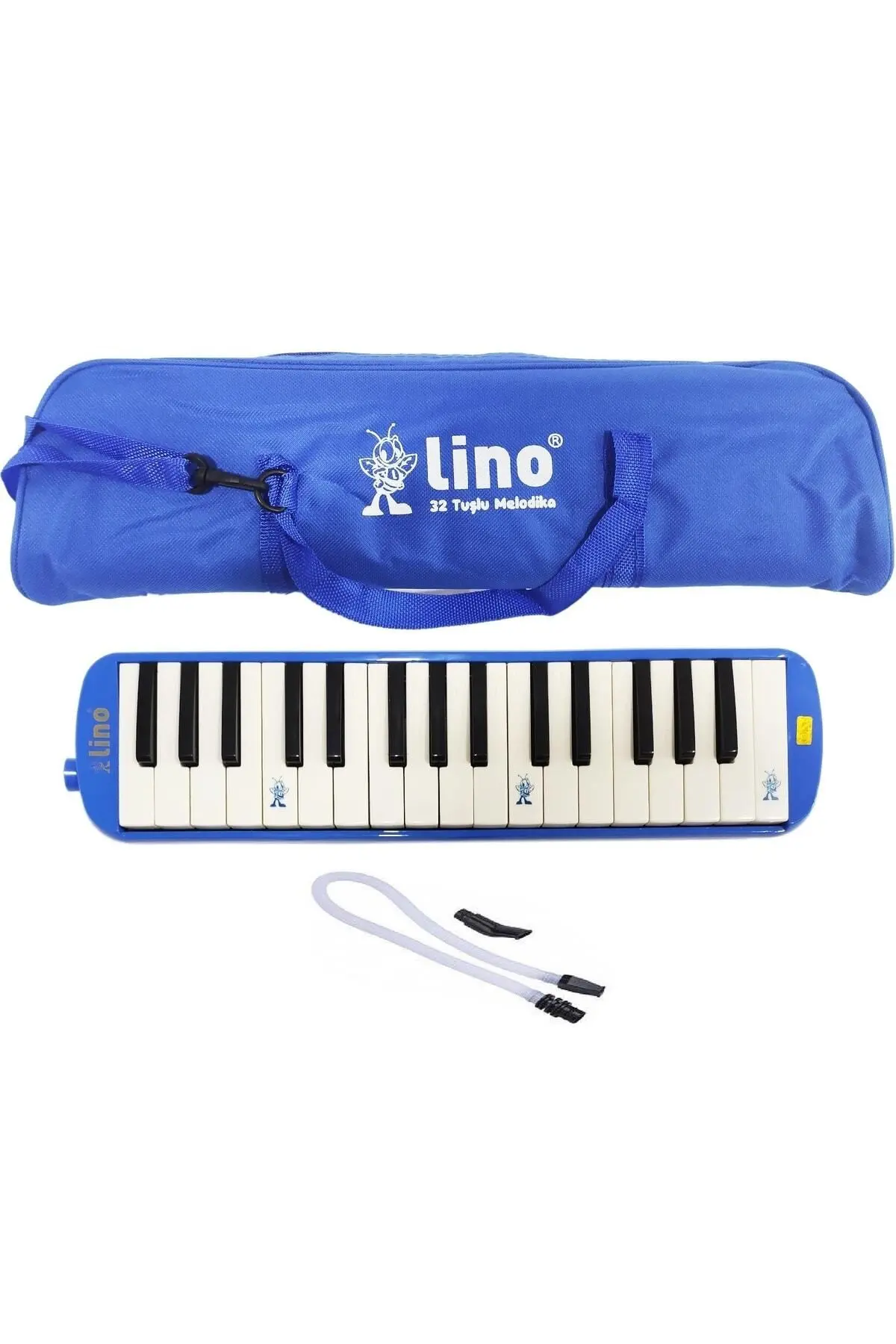 Lino 32 Tuşlu Melodika Bez Çanta Mavi