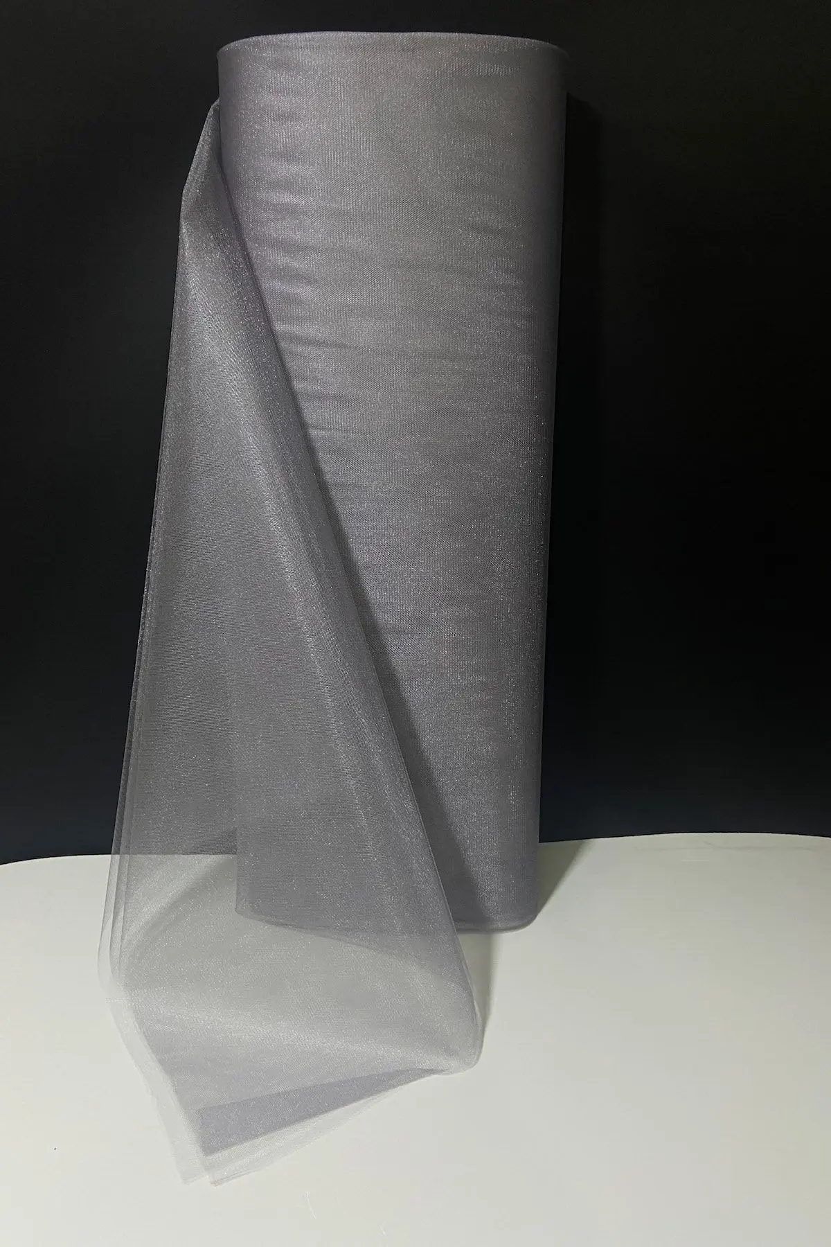 ZEYMERADE Gri Süsleme Tülü, Bohça Çeyiz Gelin Damat Söz Nişan Nikah Kapı Konvoy Valiz Hediye Süsü, 100x300cm
