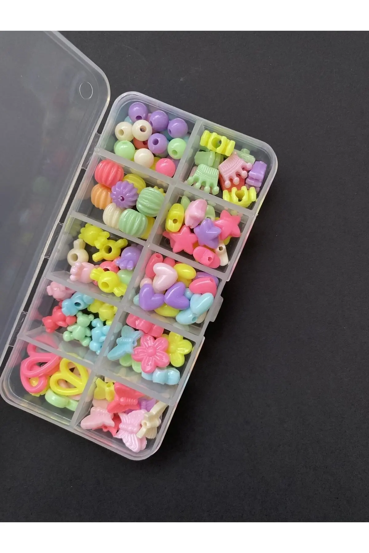 Çift Şeker 4 Kutu Kendin Yap Hobi Takı Seti Kolye Bileklik Telefon Charmı Yapma Seti