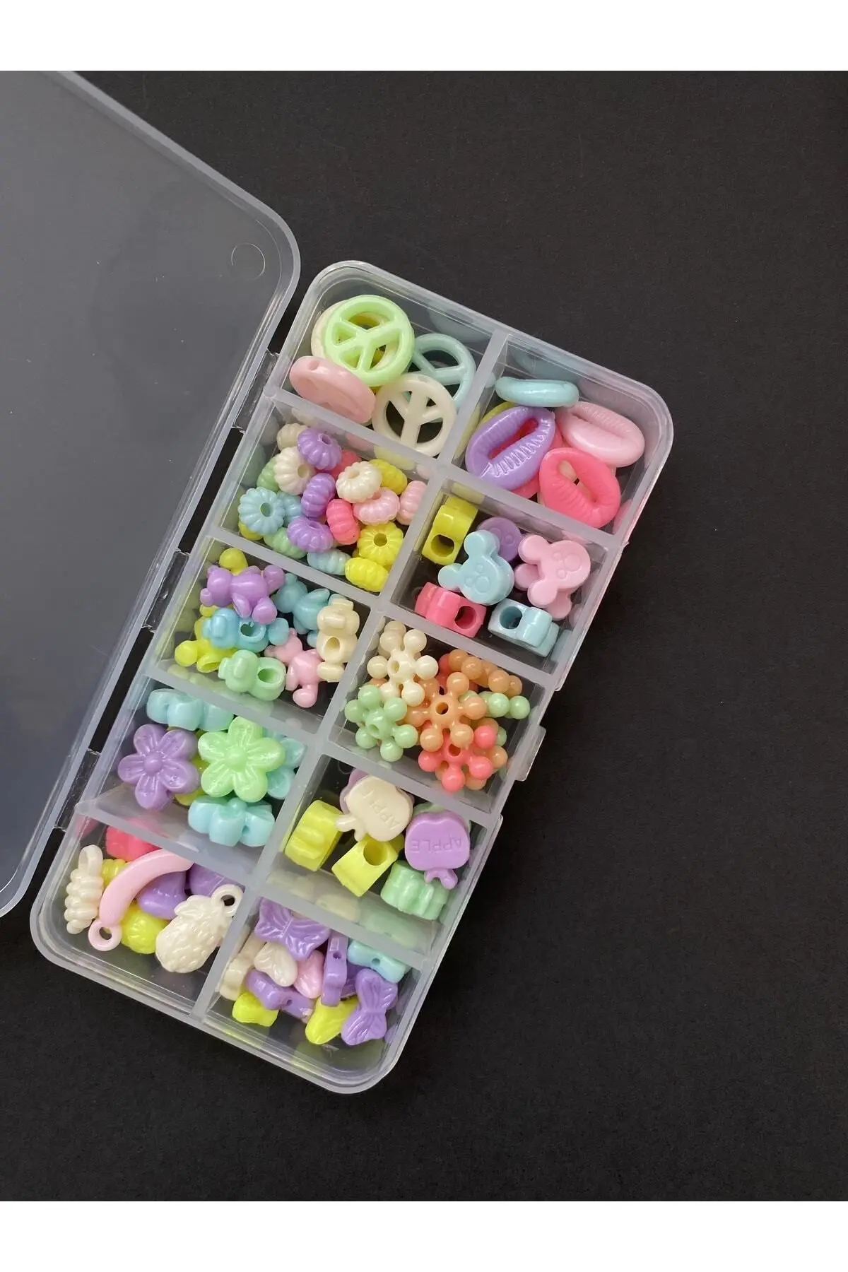 Çift Şeker 4 Kutu Kendin Yap Hobi Takı Seti Kolye Bileklik Telefon Charmı Yapma Seti