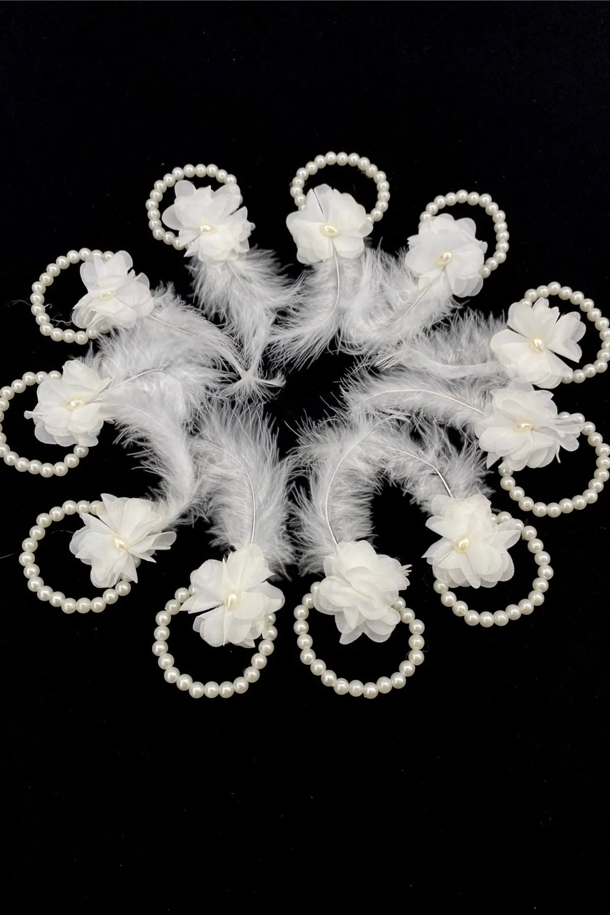 Beyaz Nedime Bilekliği, Bride To Be, Bekarlığa Veda Partisi, Düğün, Kına Gecesi Bileklik 10 Adet