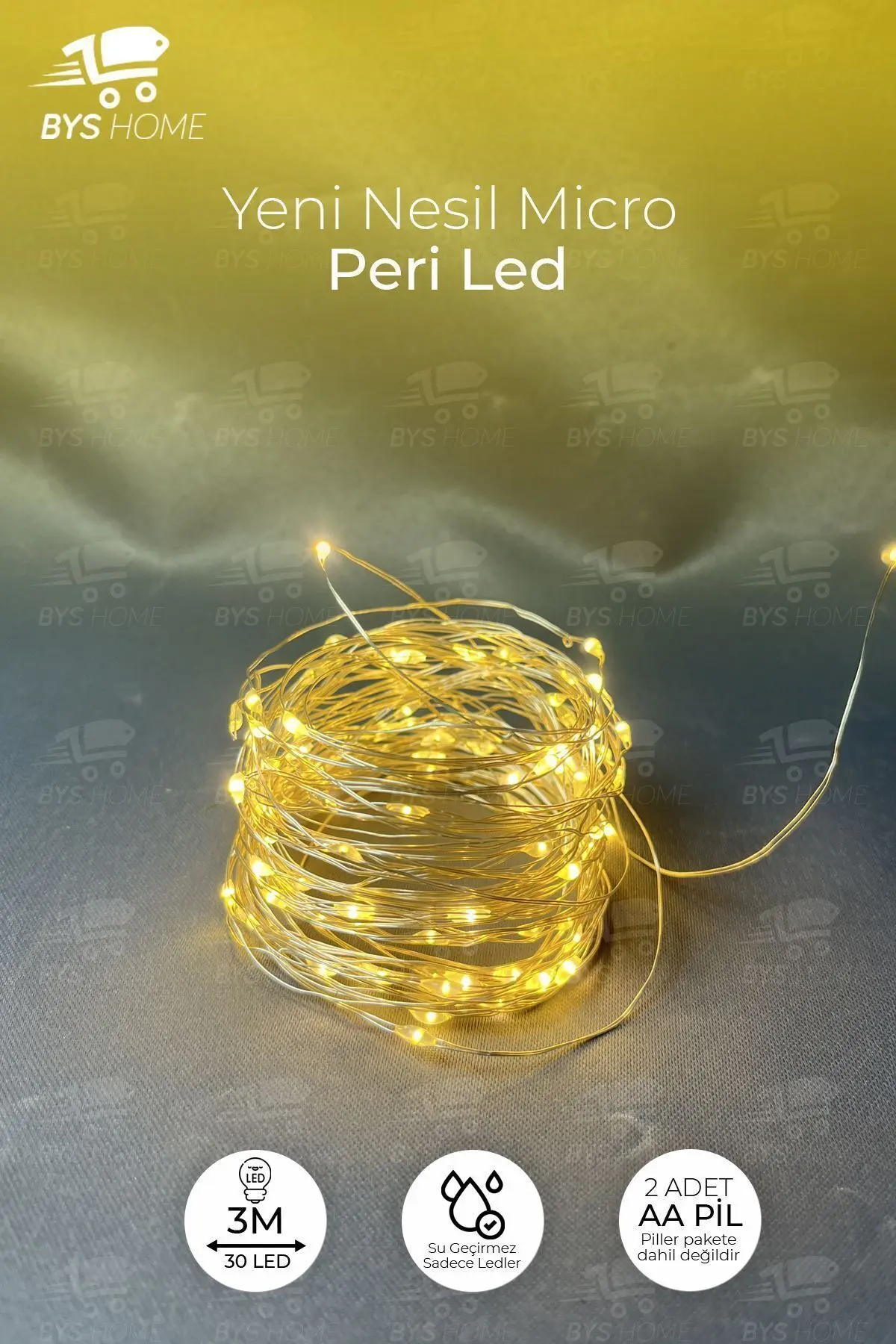 Dekoratif Yeşil Yapraklı Yapay Sarmaşık Ve Peri Led Gün Işığı Renk