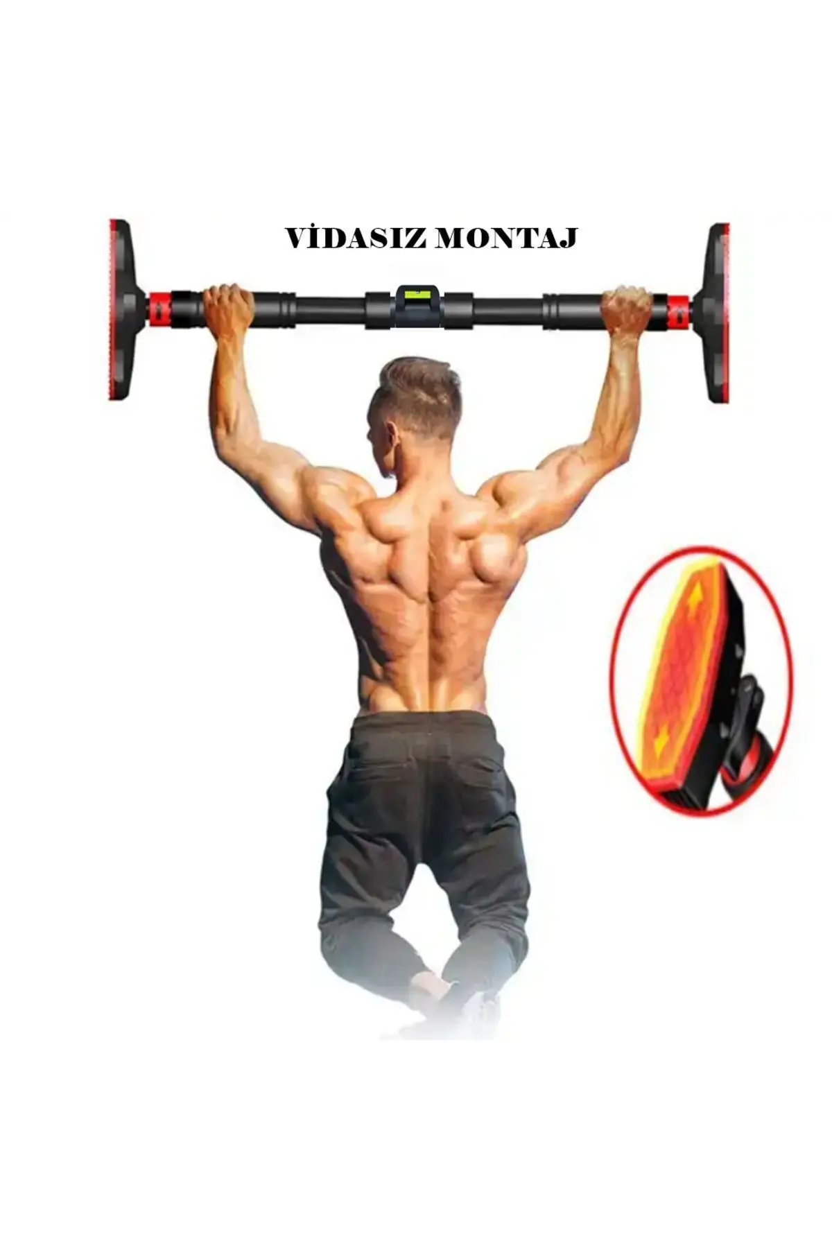 POBO Yeni Nesil 92-120CM Koridor Kapı Barfiksi Barfix Aleti Çubuğu Çekme Barı Demiri Bar