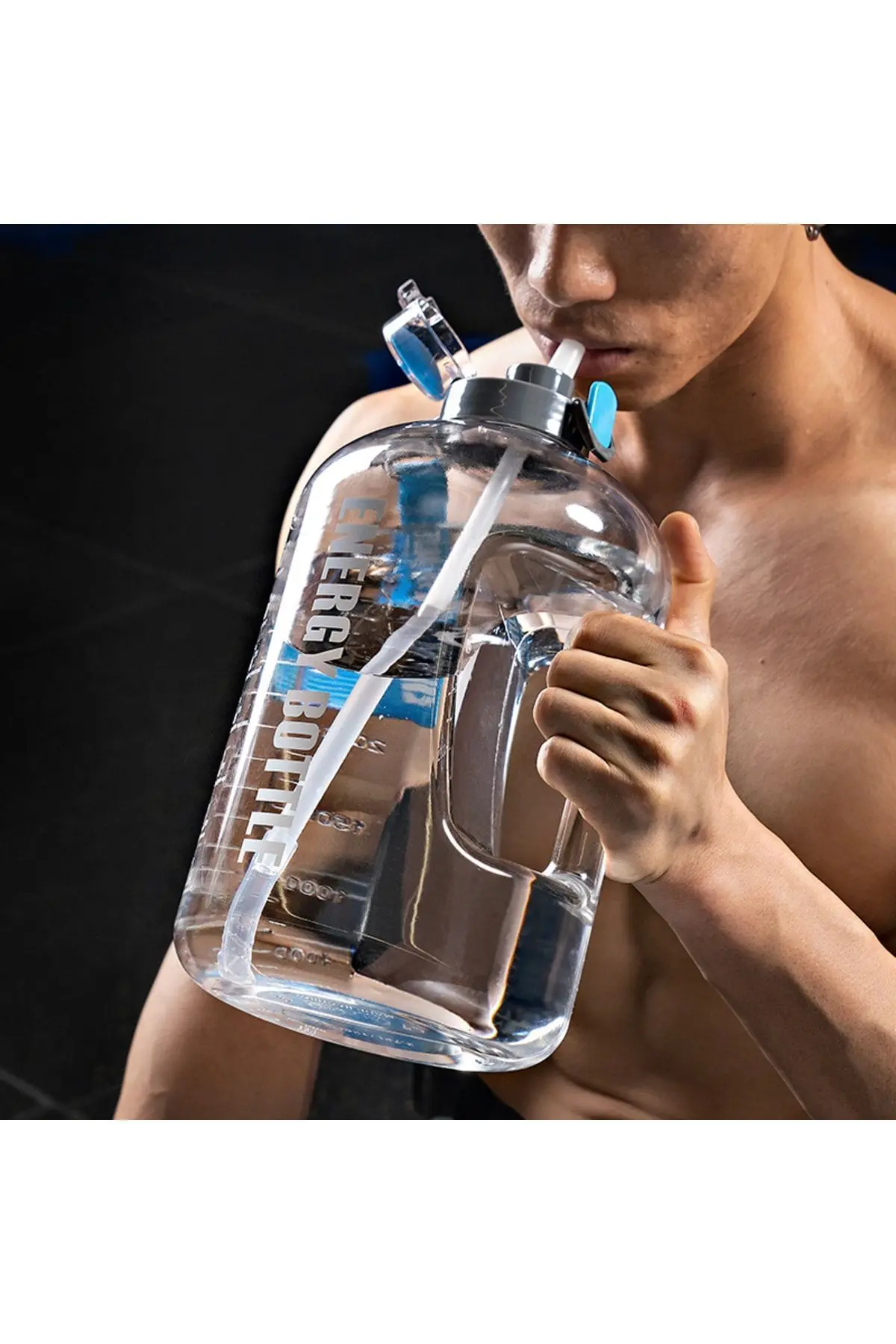 Suhvee Sporcu Su Matarası Su Matarası Bpa Free 2.5L  Suluk Gym Matara