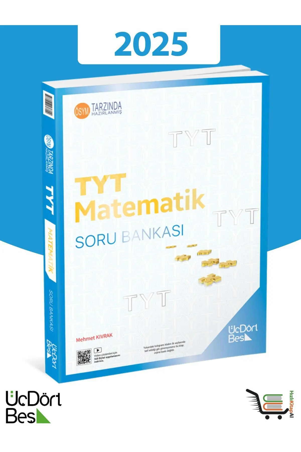 Üç Dört Beş Yayıncılık 345-2025 Model TYT Matematik Soru Bankası