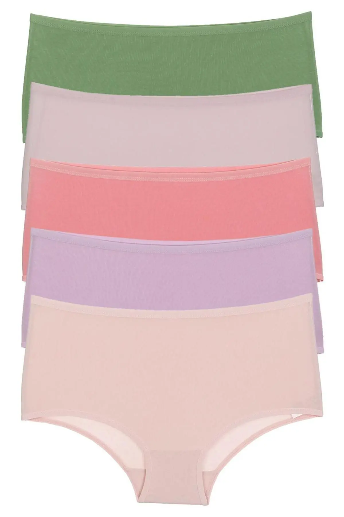 Kadın Külot 5 li Paket Yüksek Bel ÇAĞLA YEŞİLİ