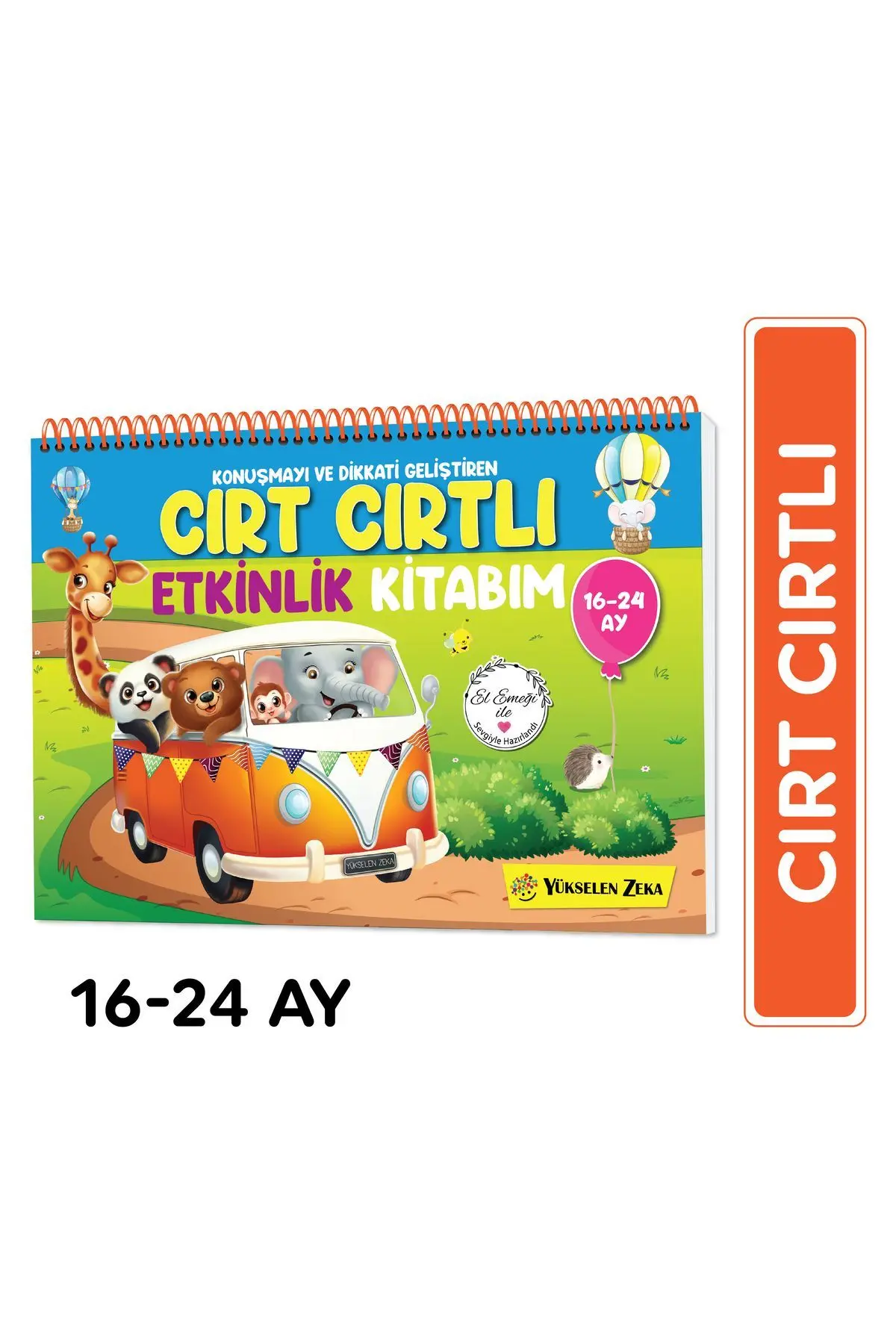 yükselen zeka 16-24 Ay Cırt Cırtlı Etkinlik Kitabım