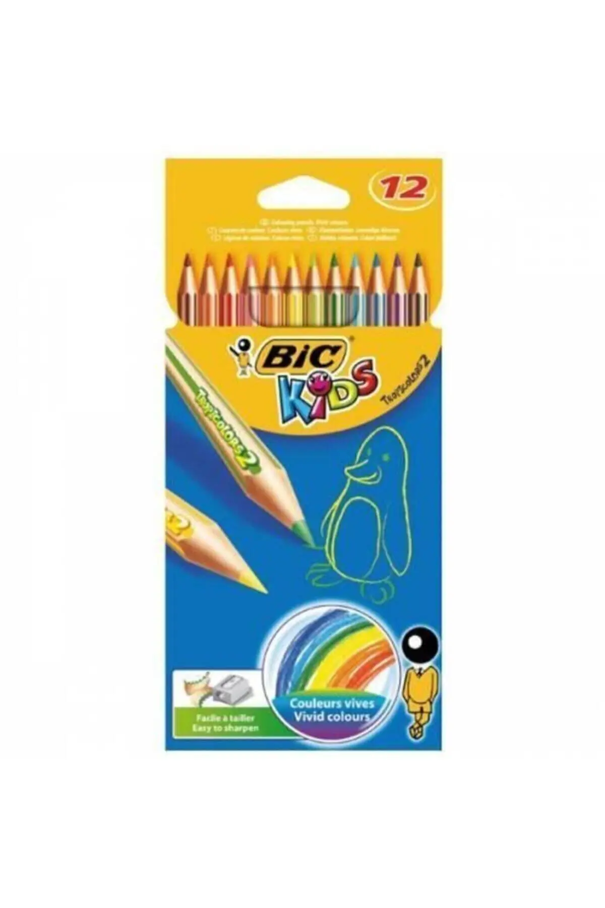 Bic Kids Tropicolors Kuru Boya Kalemi 12 Renk