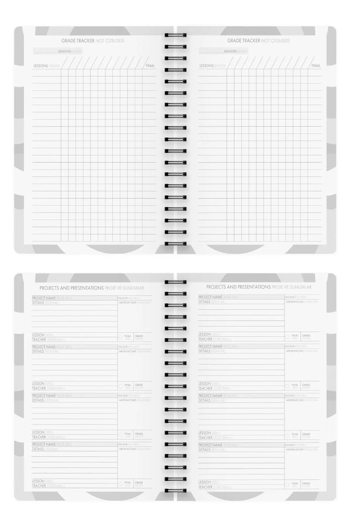 Akademik Ajanda 17x24 cm Spiralli 24/25 Empire Lacivert