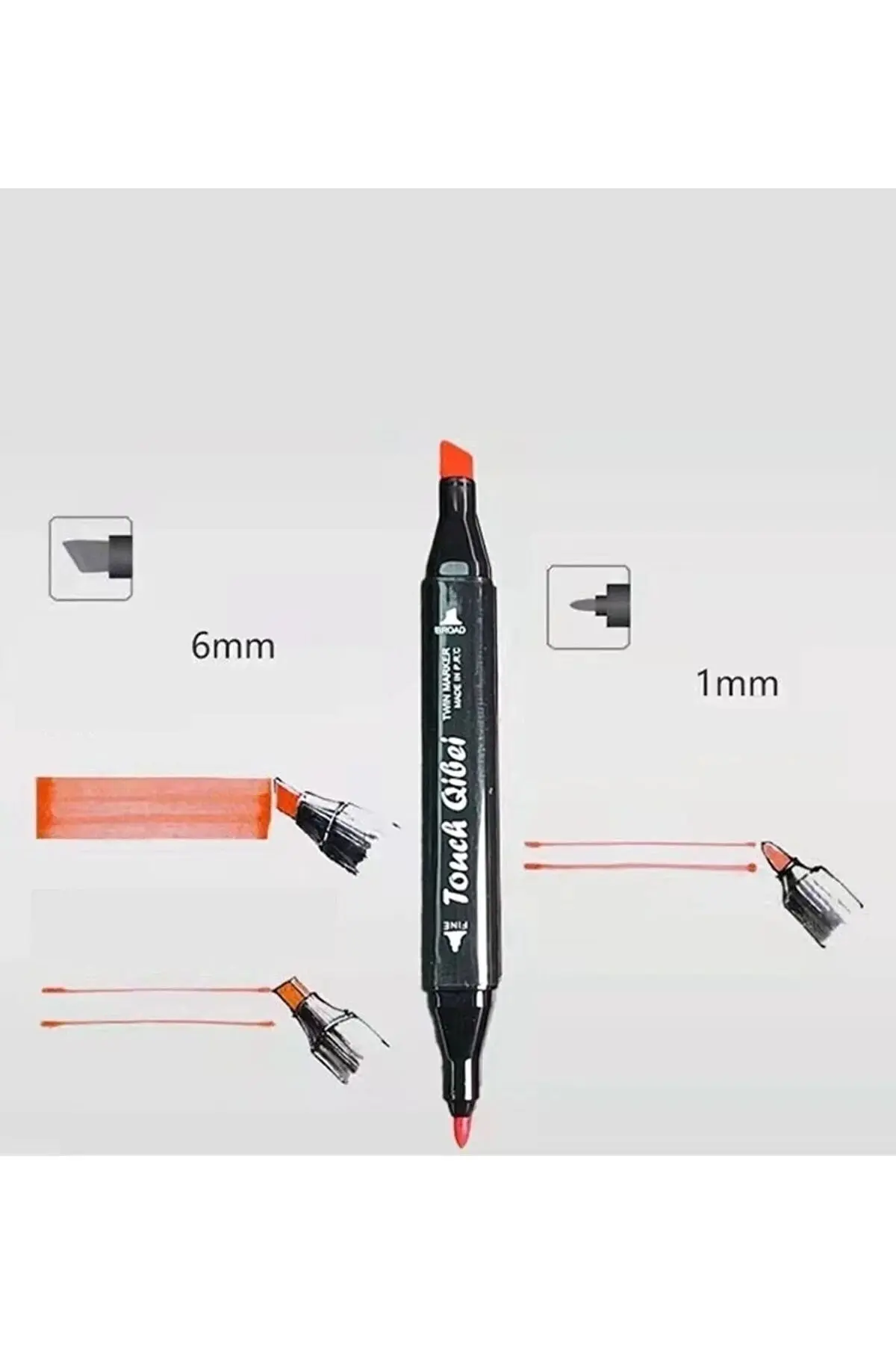 24’lü  Profesyonel Marker Boya Kelem Seti