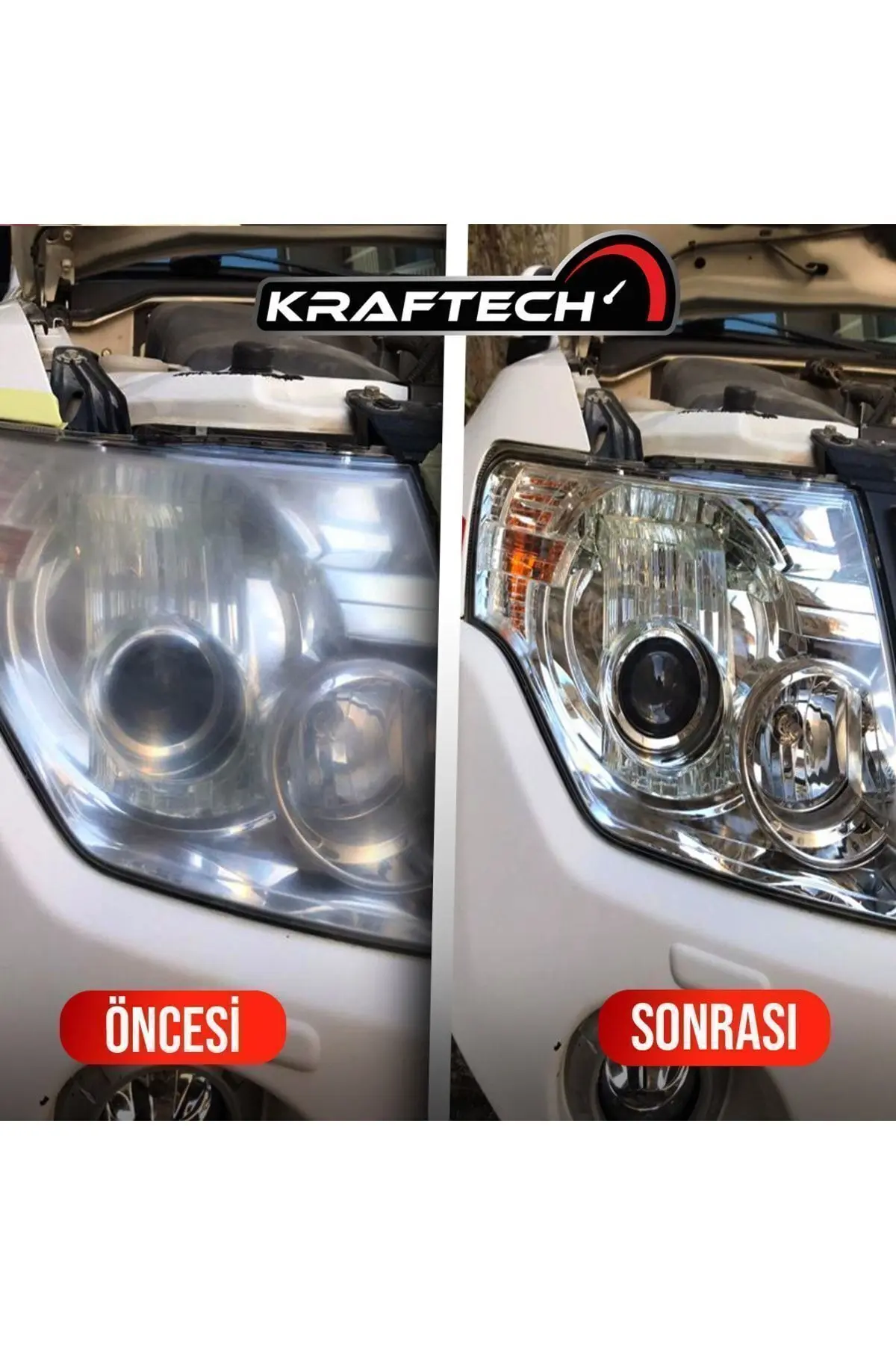 Buharlı Far Temizleme Far Parlatma Seti (9 Parça Ürün)