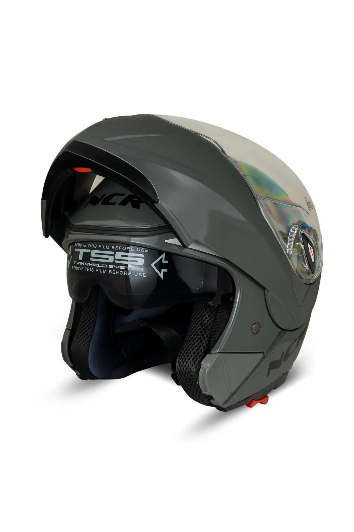 Çene Açılır Kask Vizörlü Koyu Nardo Ece Belgeli