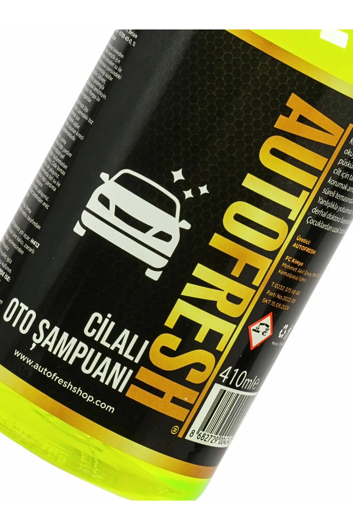 Araç Konsantre Cilalı Oto Araba Yıkama Şampuanı 410 ml Sünger Hediyeli