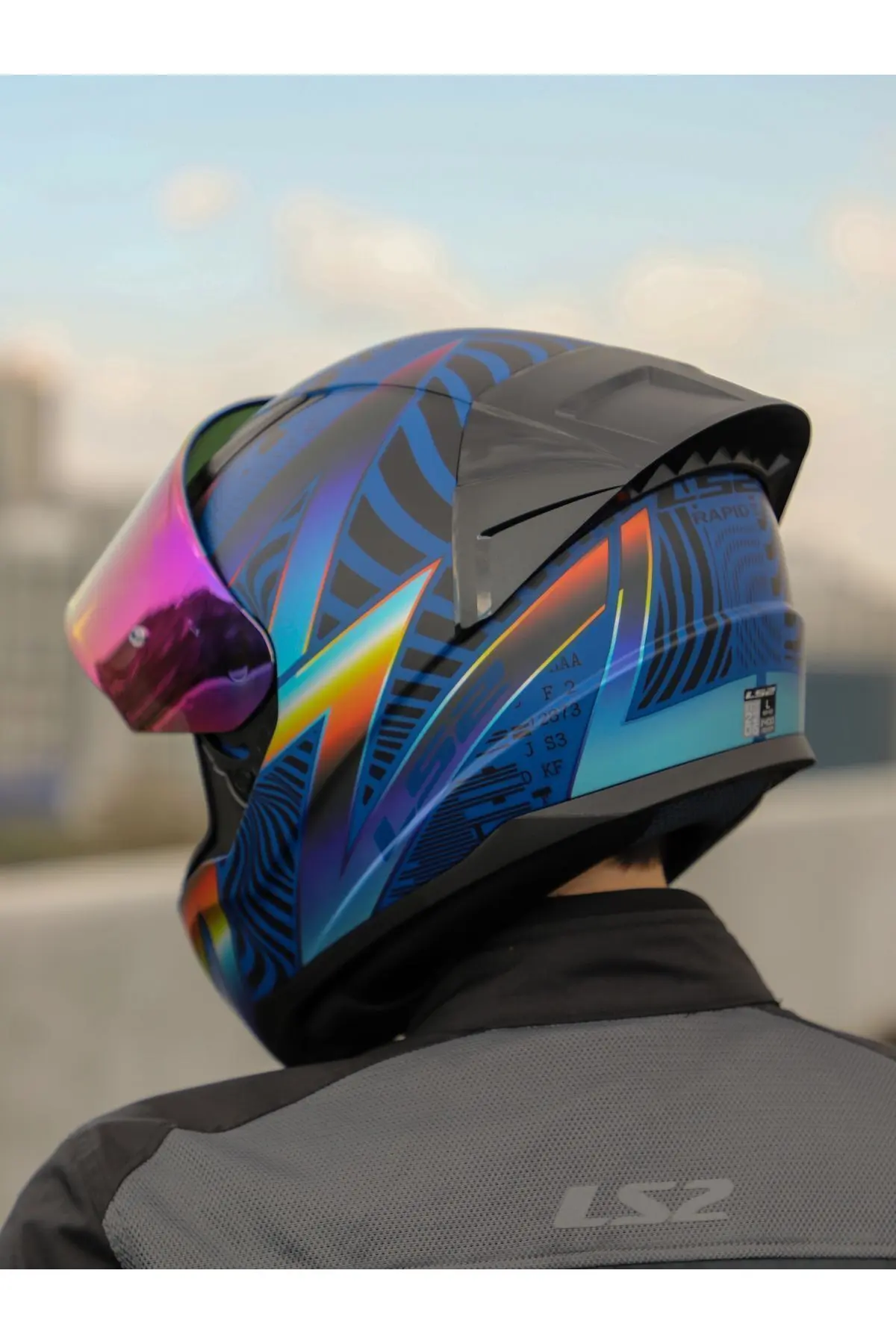 RAPID 2 RACE OPTIK MAT MAVİ-MOR KASK